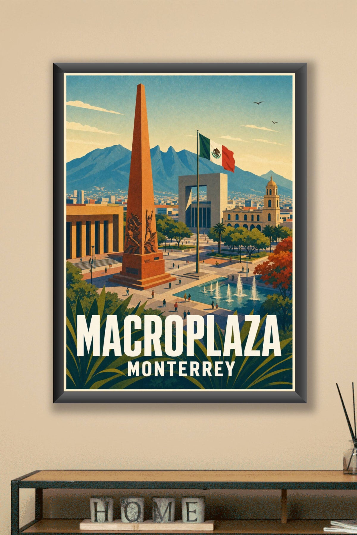 Affiche de Monterrey, poster Macroplaza