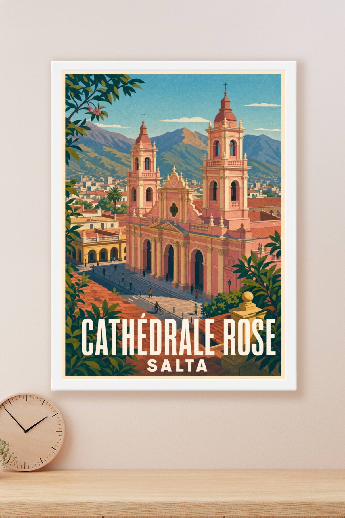 Affiche de Salta, poster Cathédrale Rose