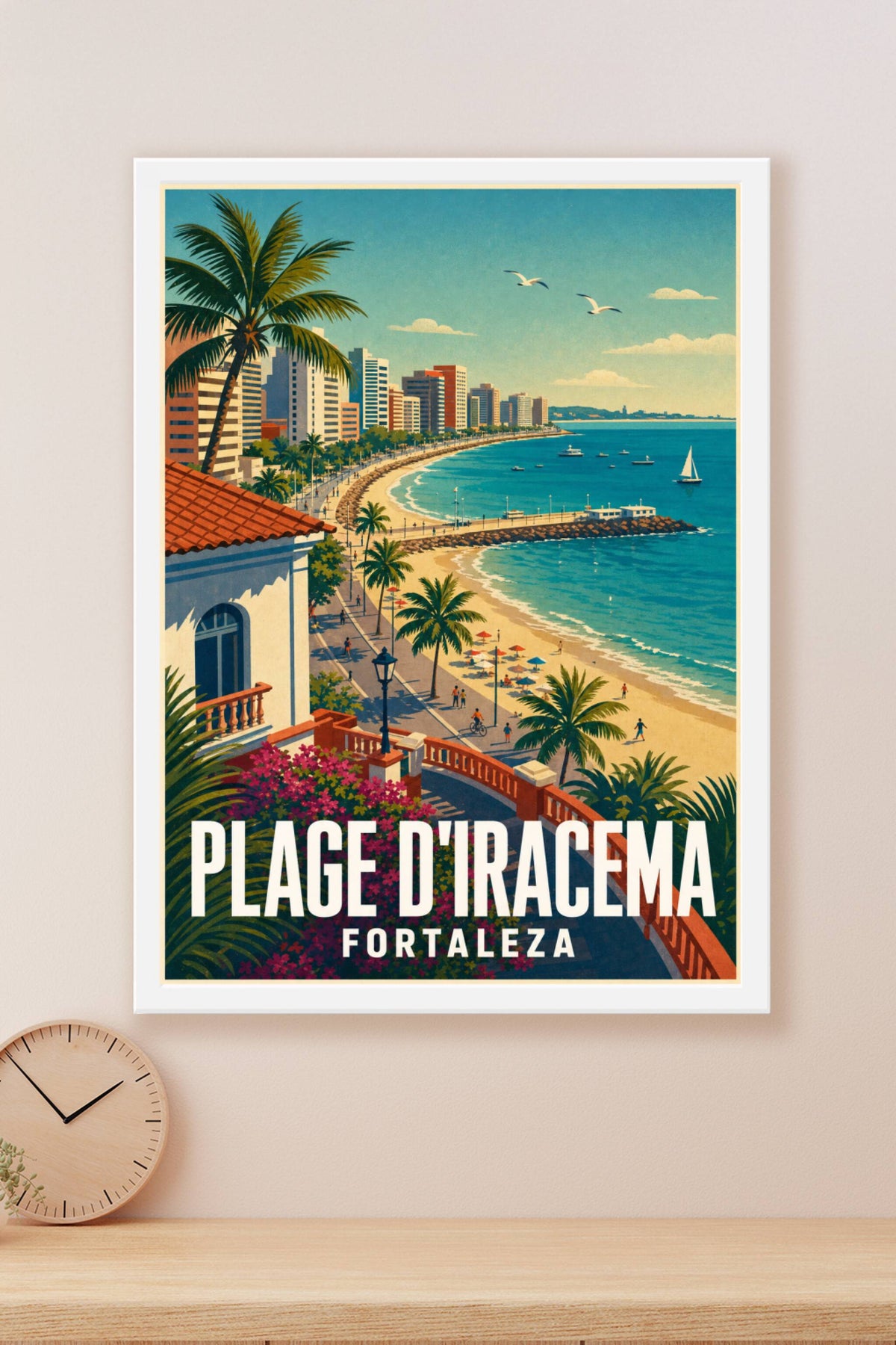 Affiche de la Plage d'Iracema, poster Fortaleza