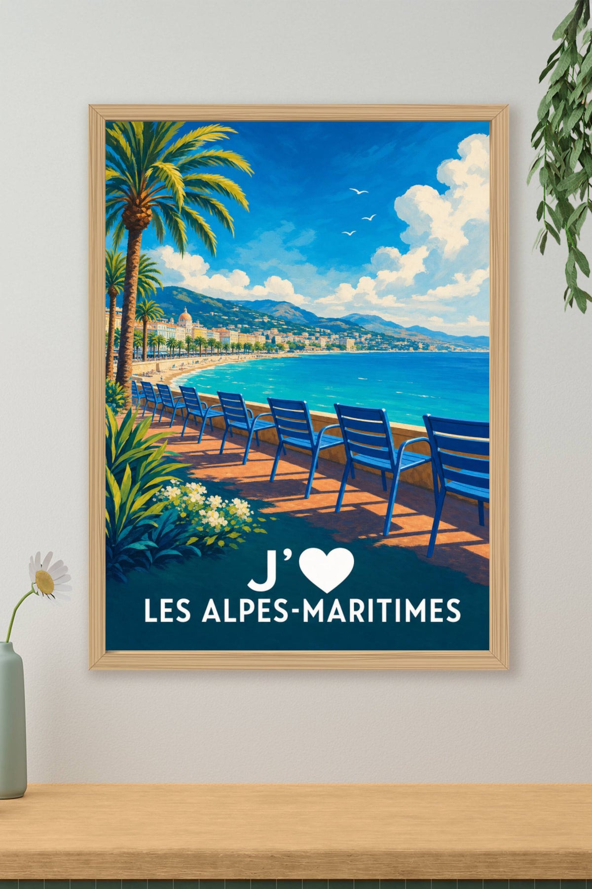 Affiche J'aime les Alpes-Maritimes