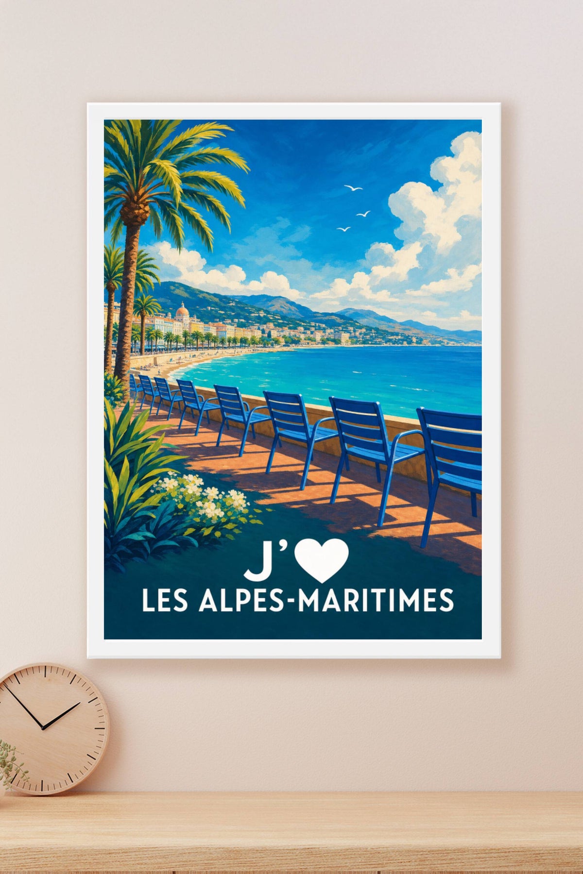 Affiche J'aime les Alpes-Maritimes