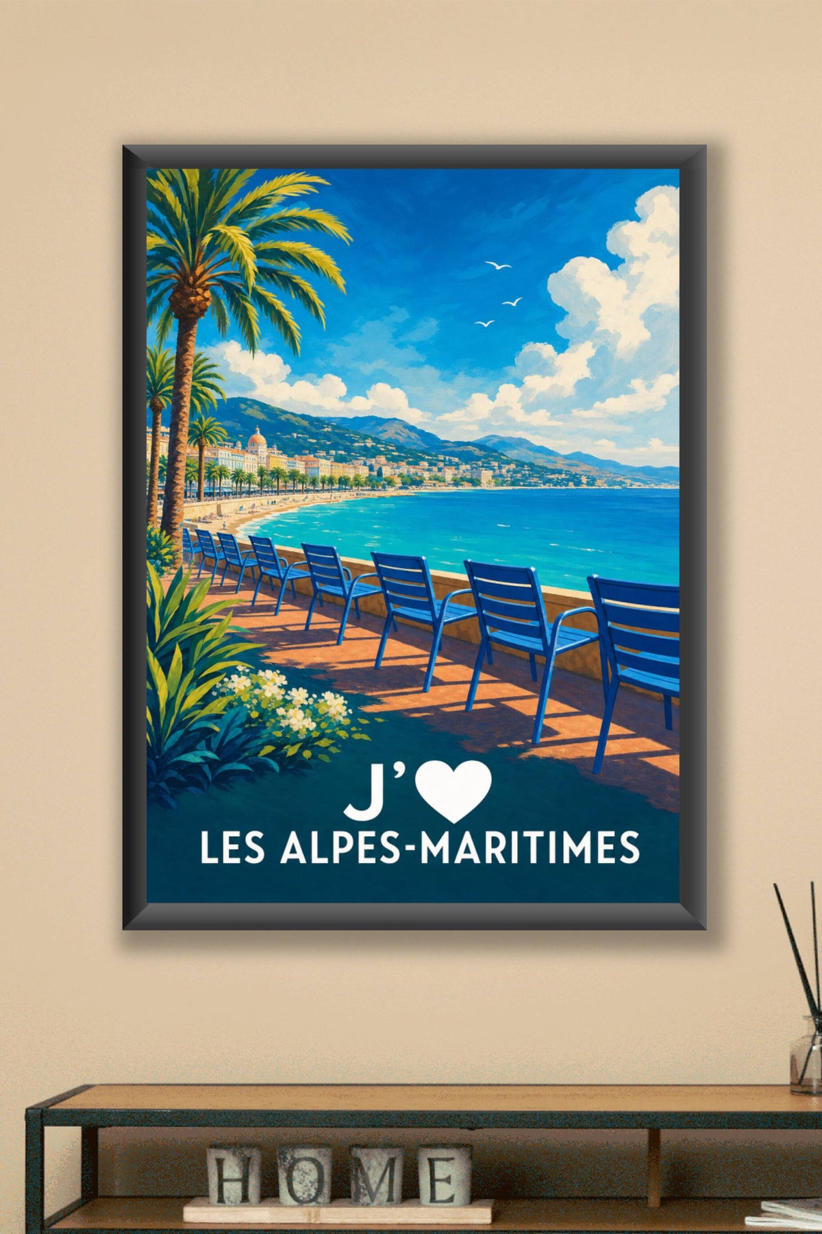 Affiche J'aime les Alpes-Maritimes