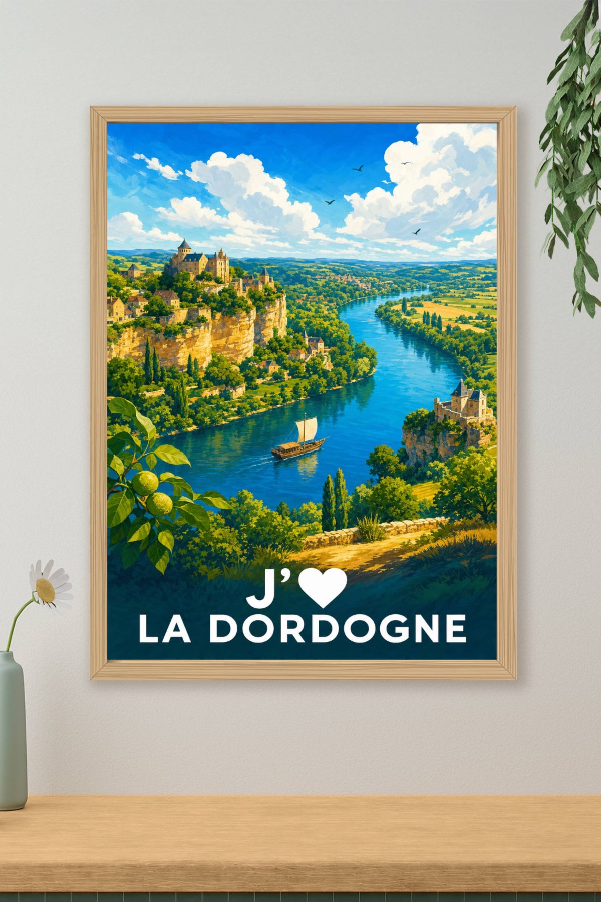 Affiche J'aime la Dordogne