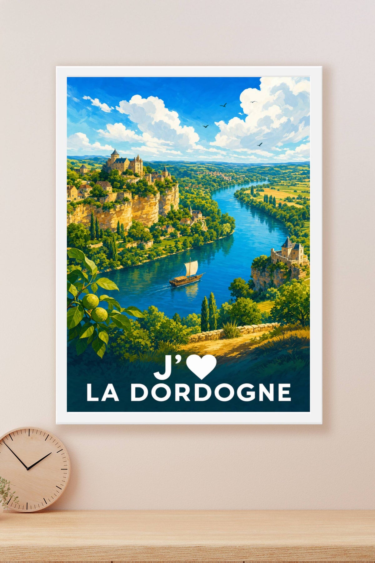 Affiche J'aime la Dordogne