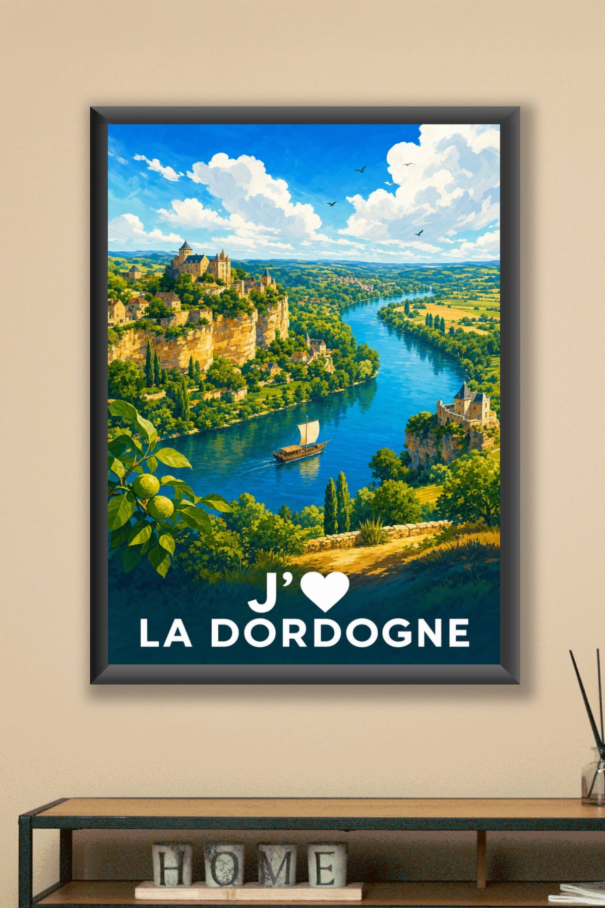 Affiche J'aime la Dordogne