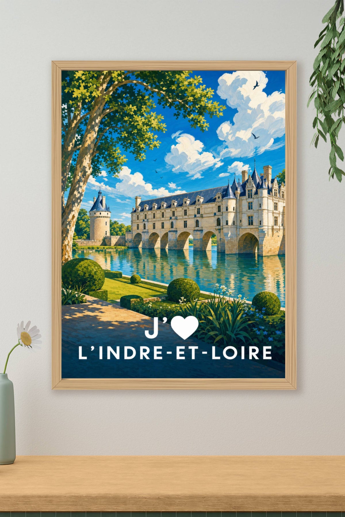 Affiche J'aime l'Indre-et-Loire