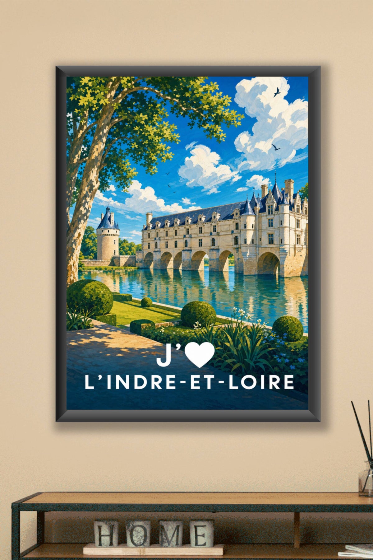 Affiche J'aime l'Indre-et-Loire
