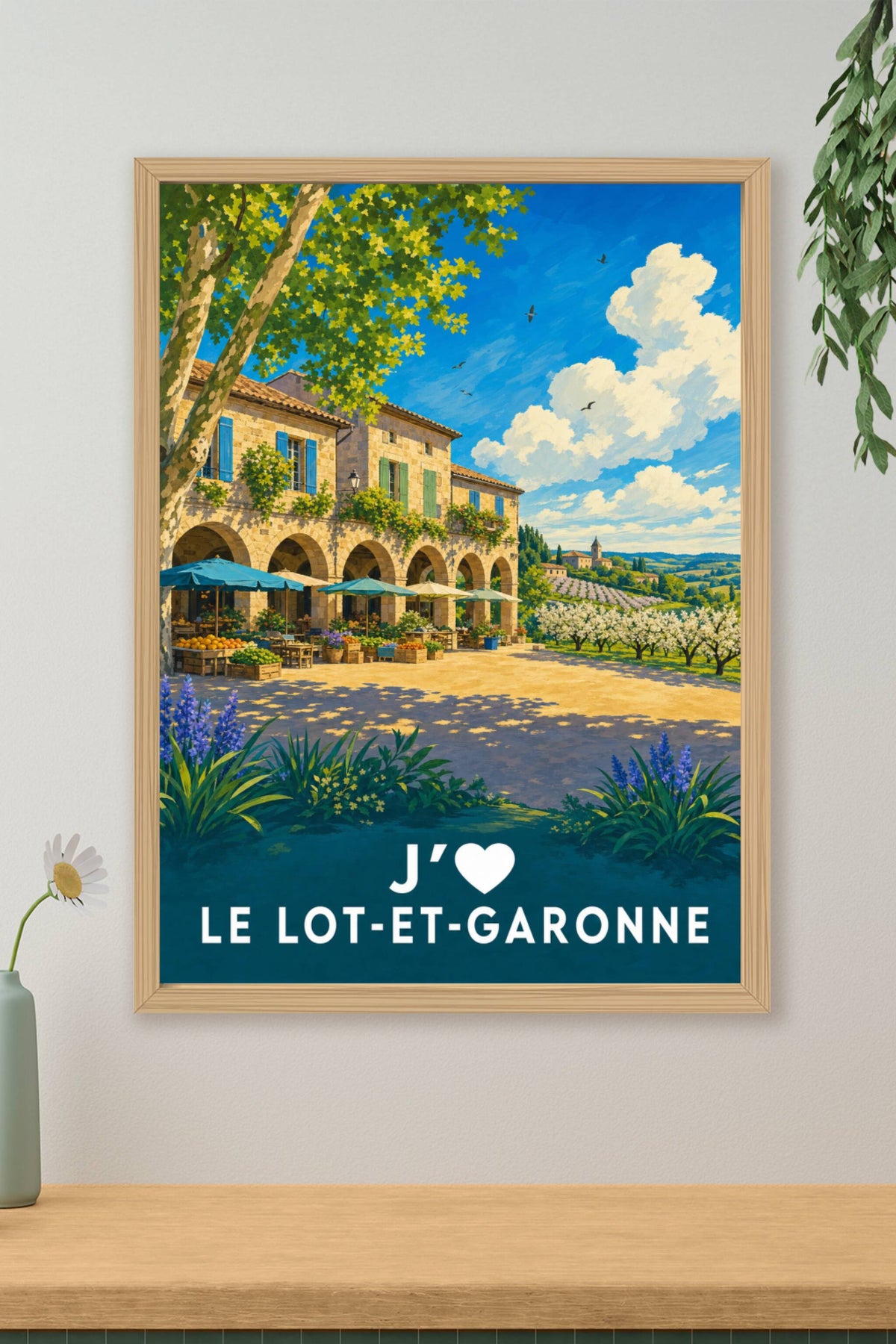 Affiche J'aime le Lot-et-Garonne