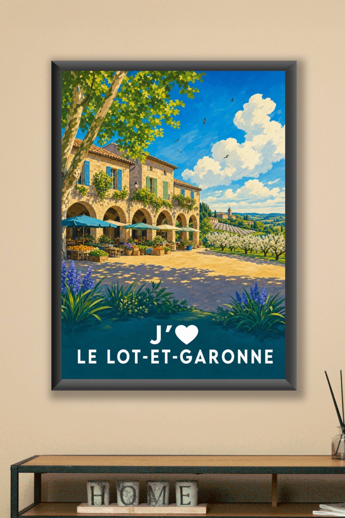 Affiche J'aime le Lot-et-Garonne