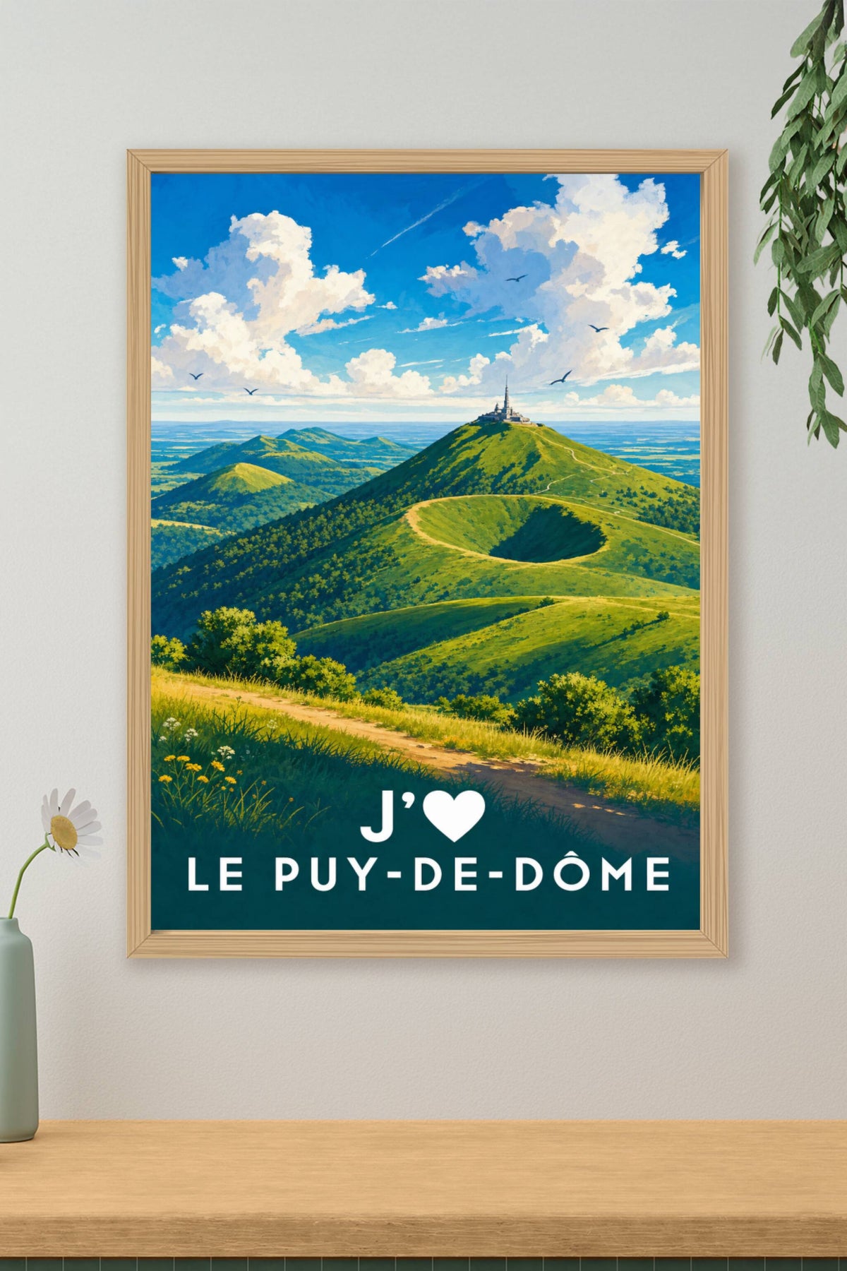 Affiche J'aime le Puy-de-Dôme