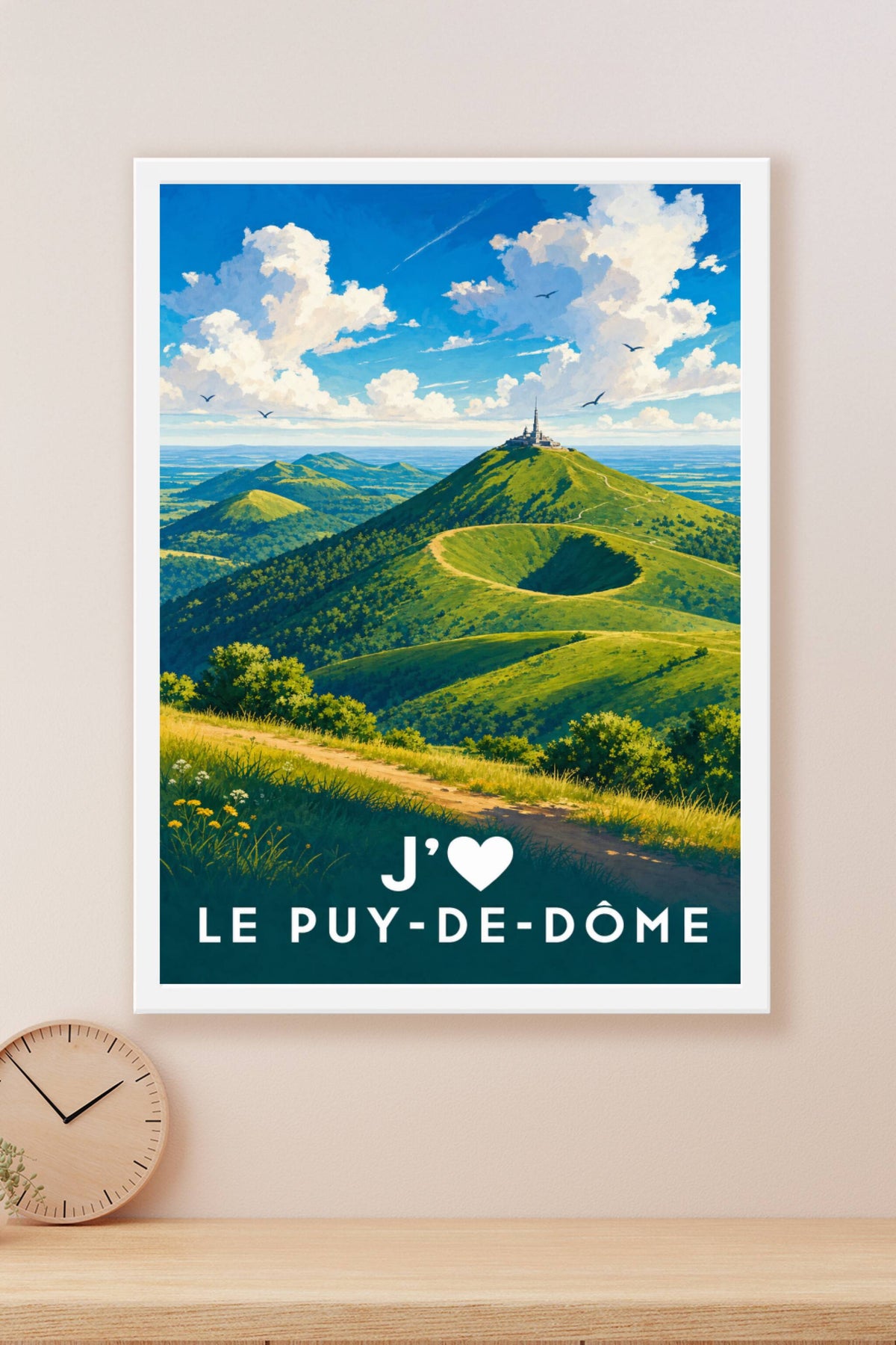 Affiche J'aime le Puy-de-Dôme