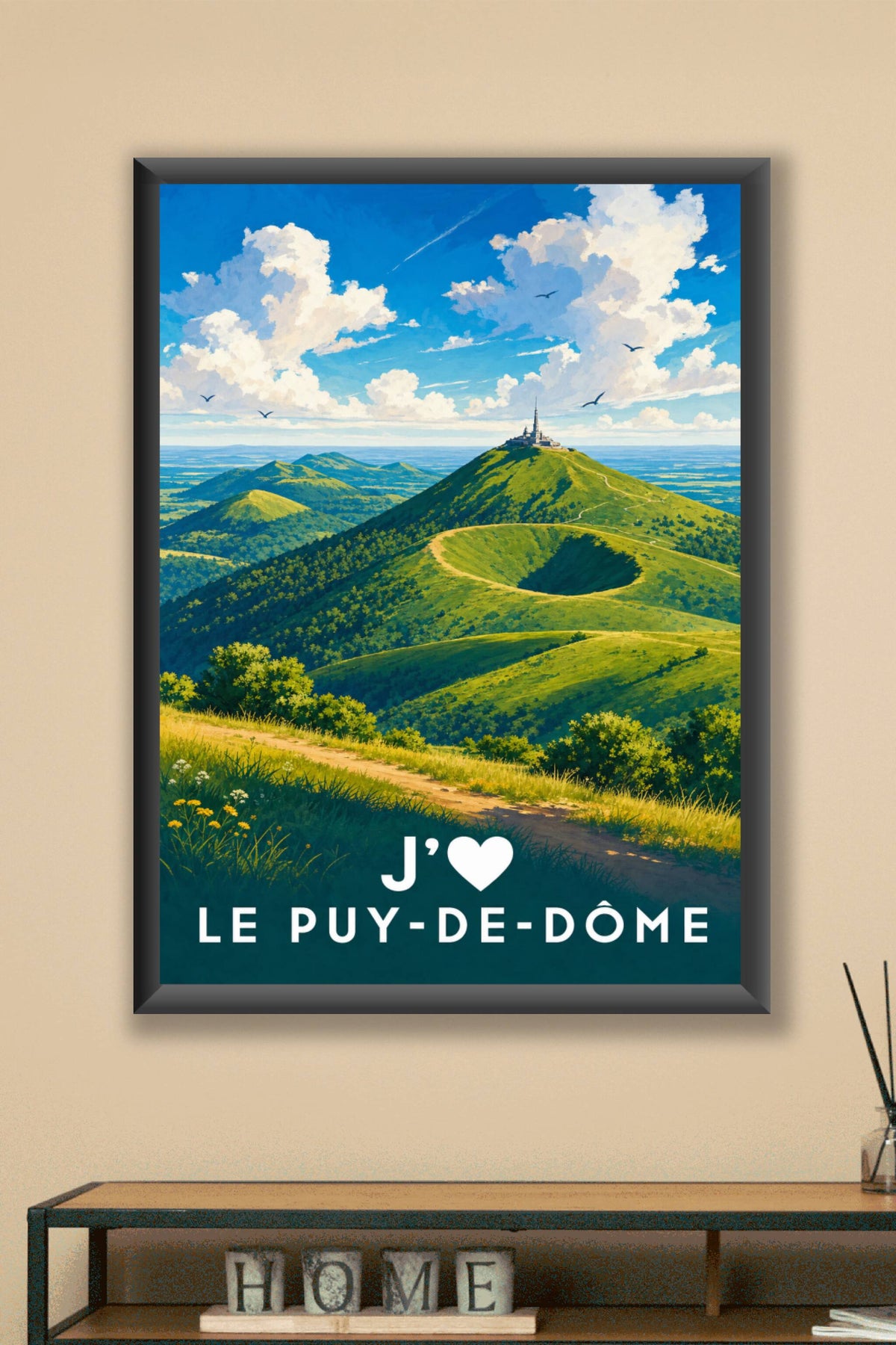Affiche J'aime le Puy-de-Dôme