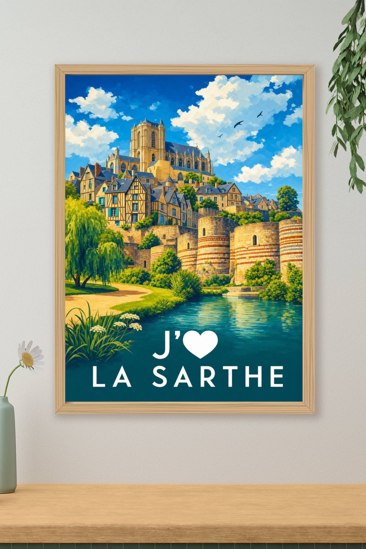 Affiche J'aime la Sarthe