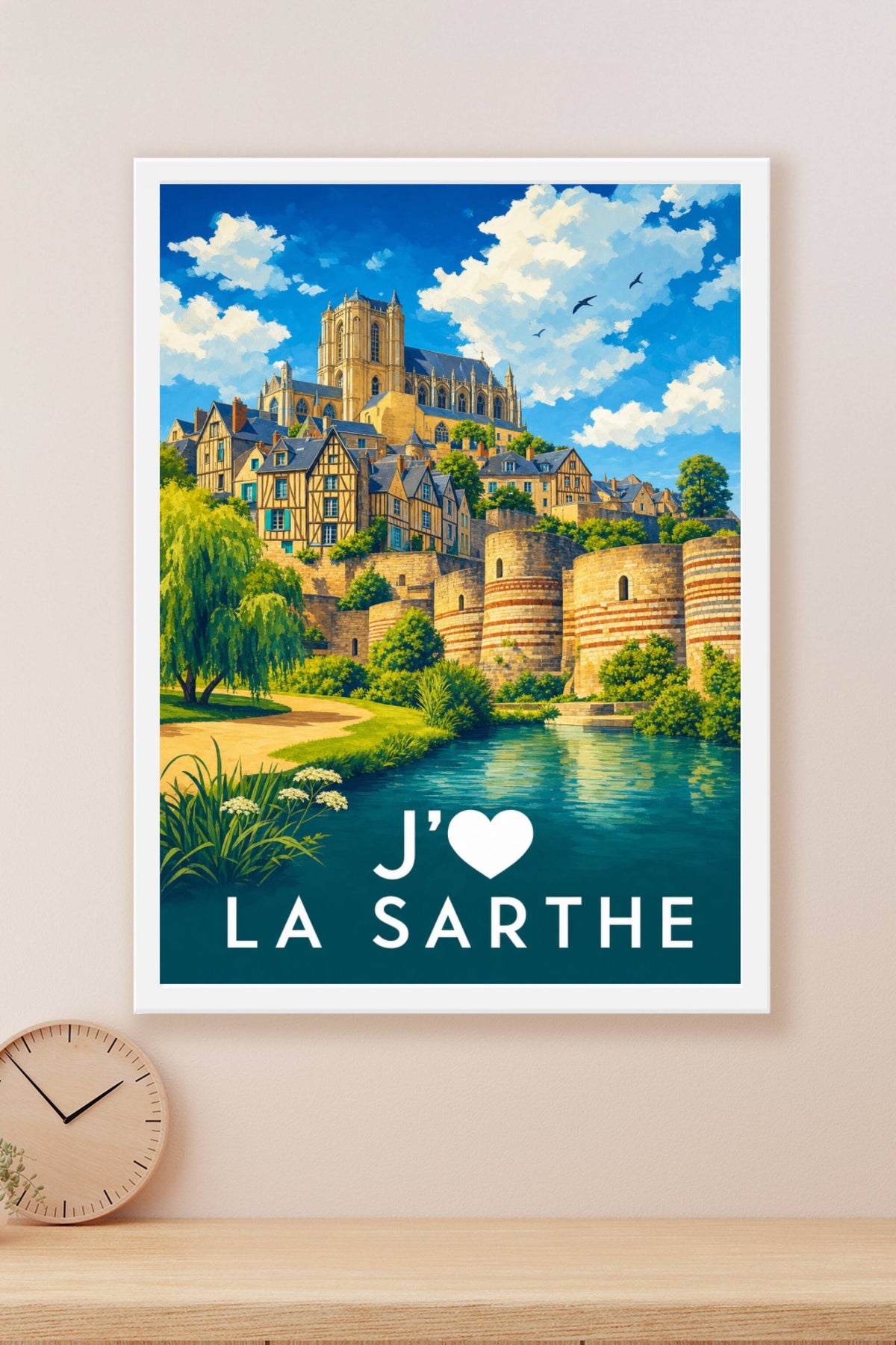 Affiche J'aime la Sarthe