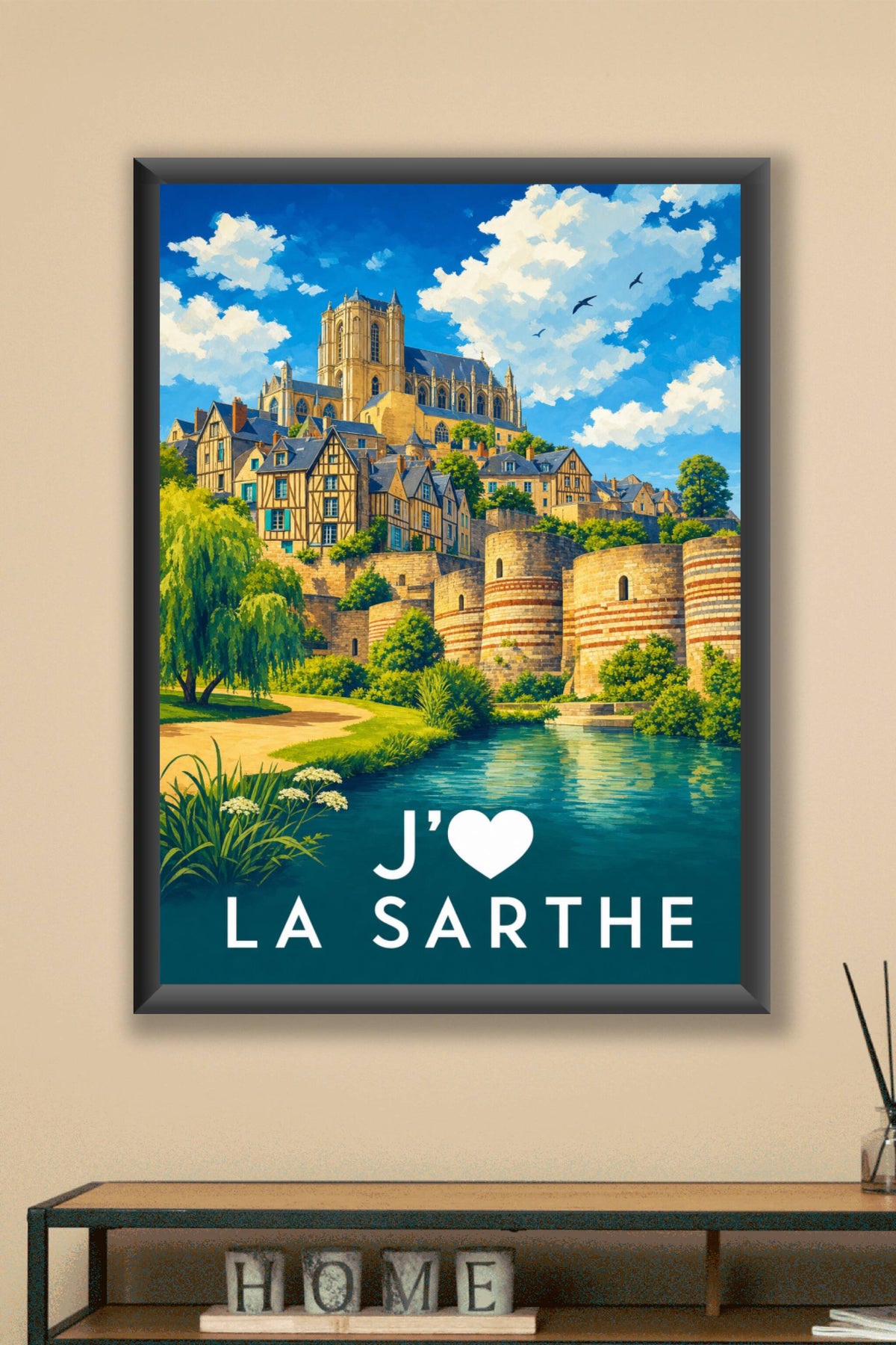 Affiche J'aime la Sarthe