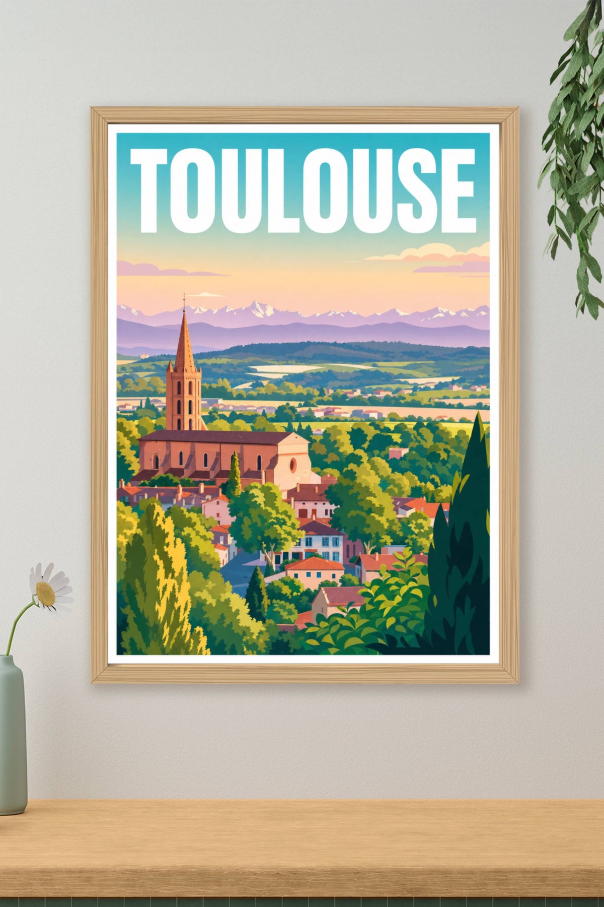 Affiche de Toulouse, poster Pyrénées