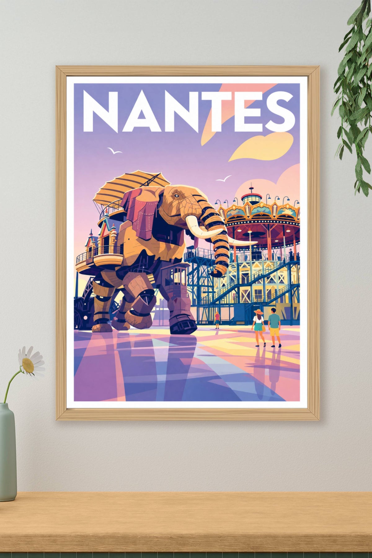 Poster de Nantes, l'éléphant mécanique