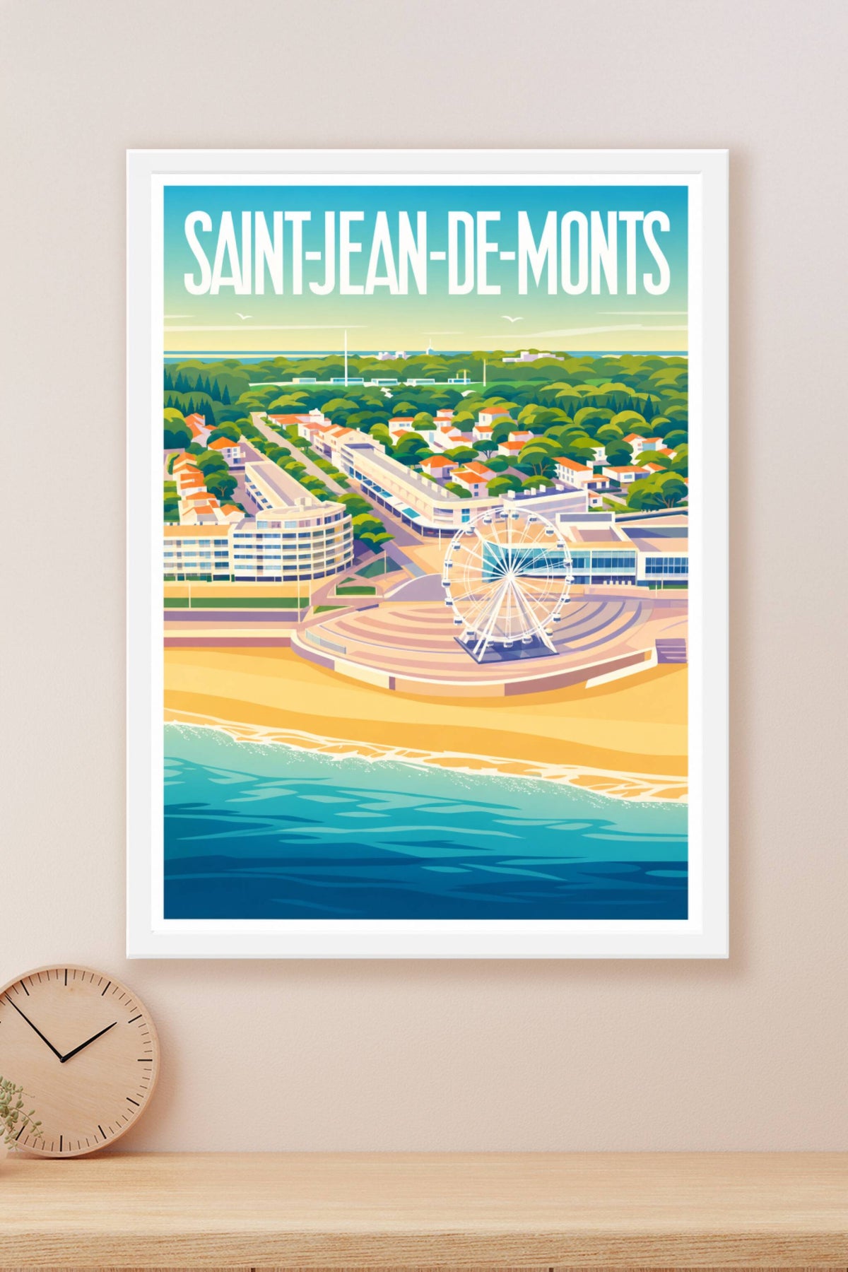 Affiche Saint-Jean-de-Monts, Grande Roue