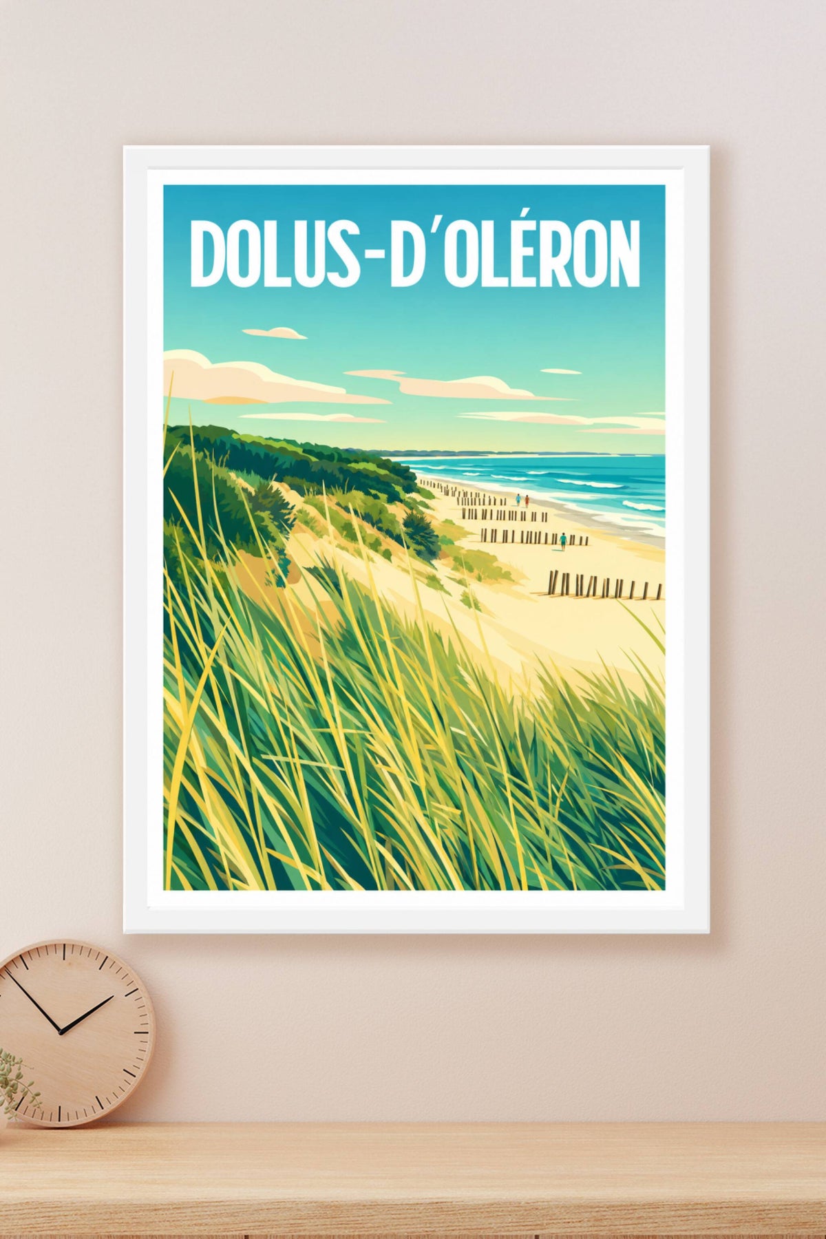 Affiche de Dolus-d'Oléron, poster dunes de sable
