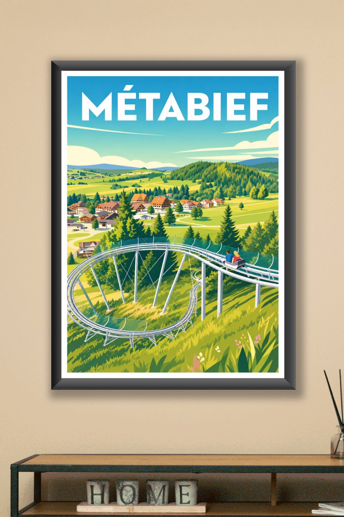 Poster de Métabief, luge d'été Jura