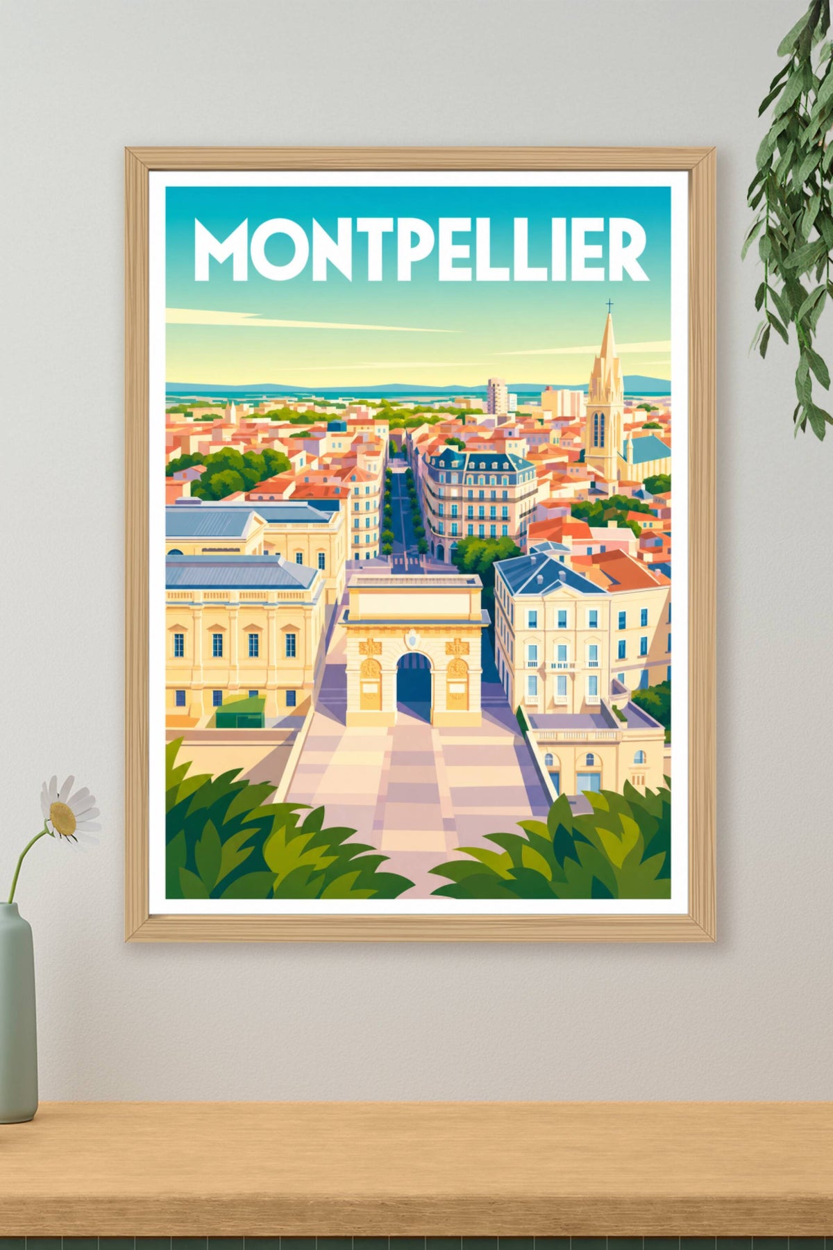 Affiche de Montpellier, poster Arc de Triomphe