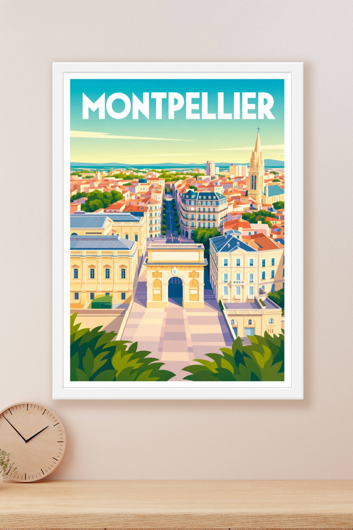 Affiche de Montpellier, poster Arc de Triomphe