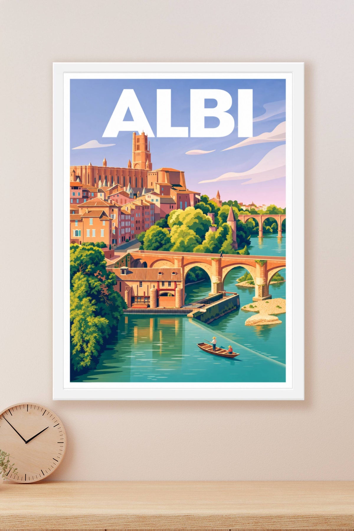 Affiche d'Albi, poster cathédrale Sainte Cécile