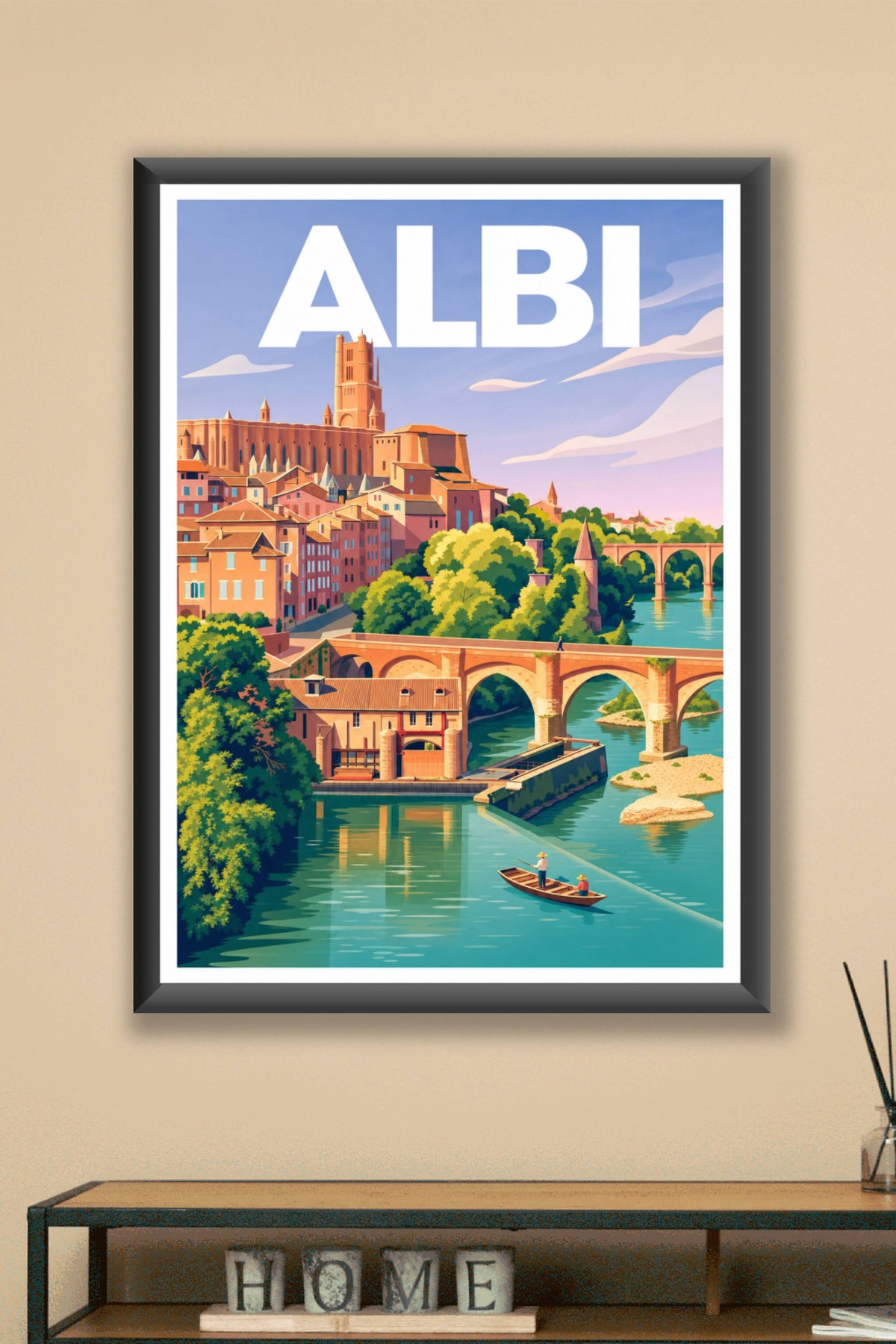 Affiche d'Albi, poster cathédrale Sainte Cécile
