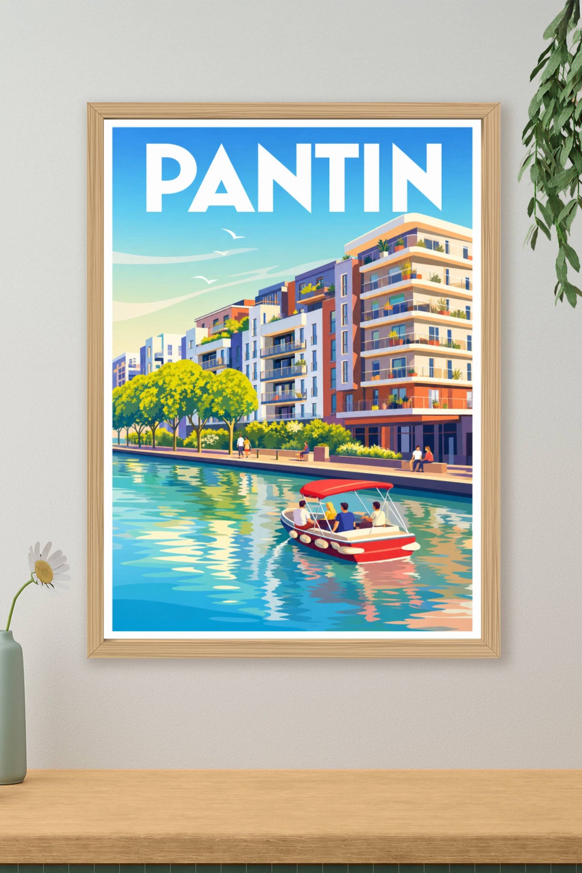 Poster de Pantin, canal de l'Ourcq