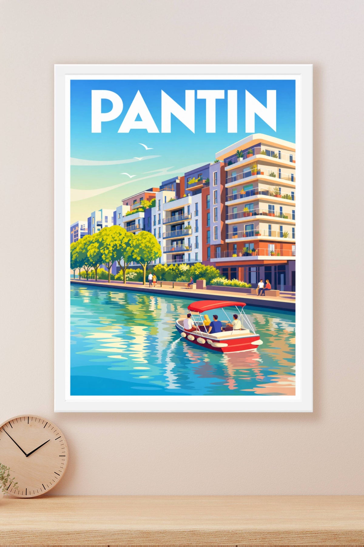 Poster de Pantin, canal de l'Ourcq
