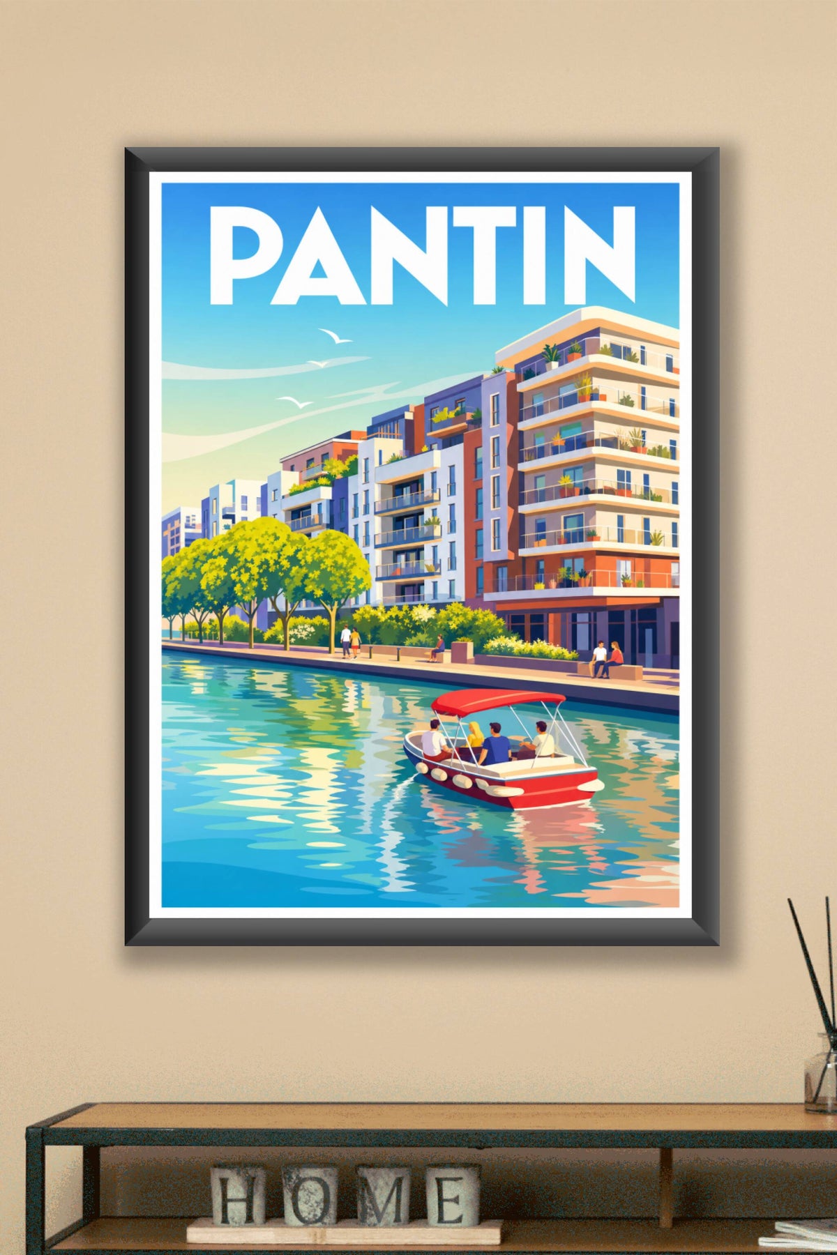 Poster de Pantin, canal de l'Ourcq