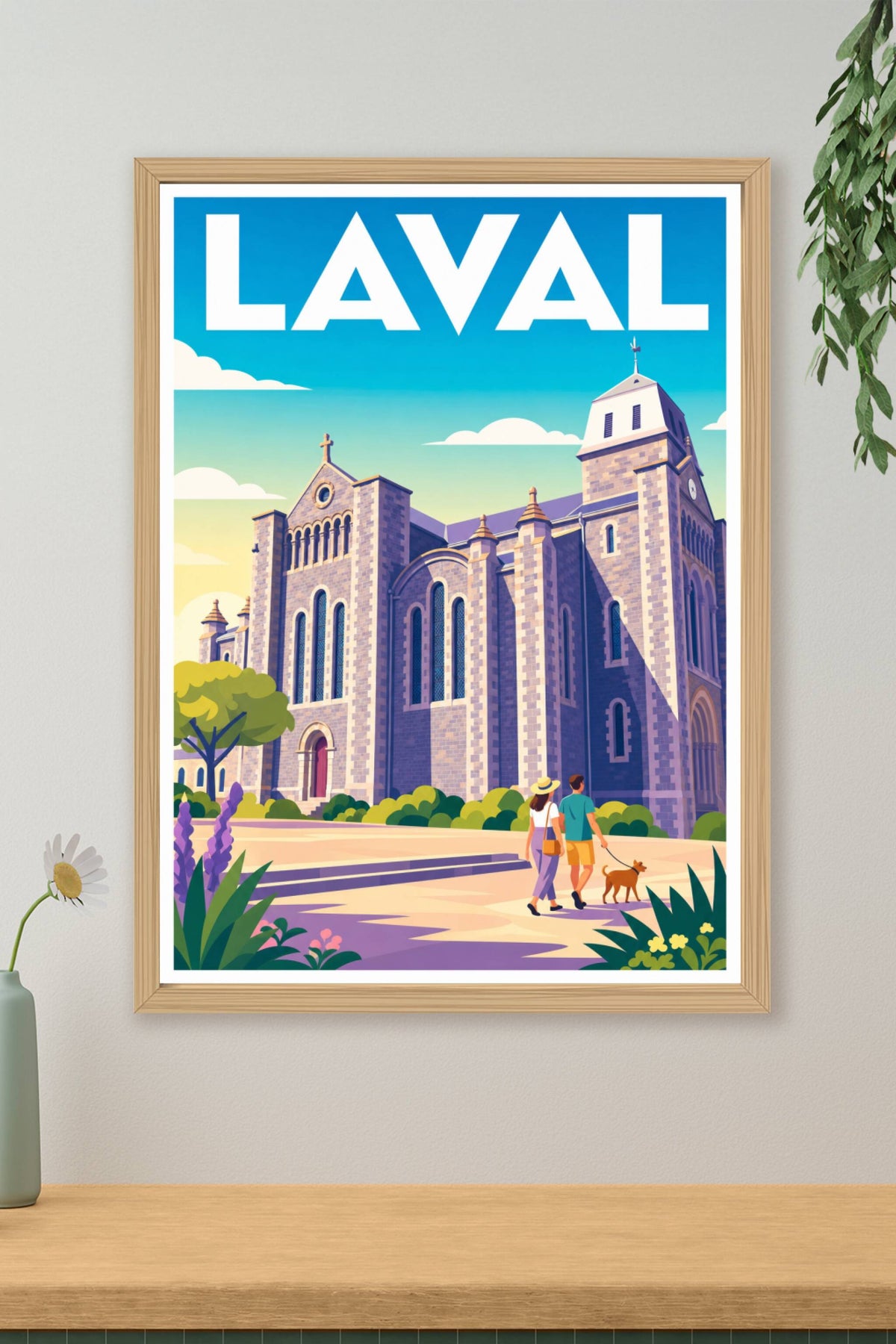 Affiche de Laval, poster de la Basilique