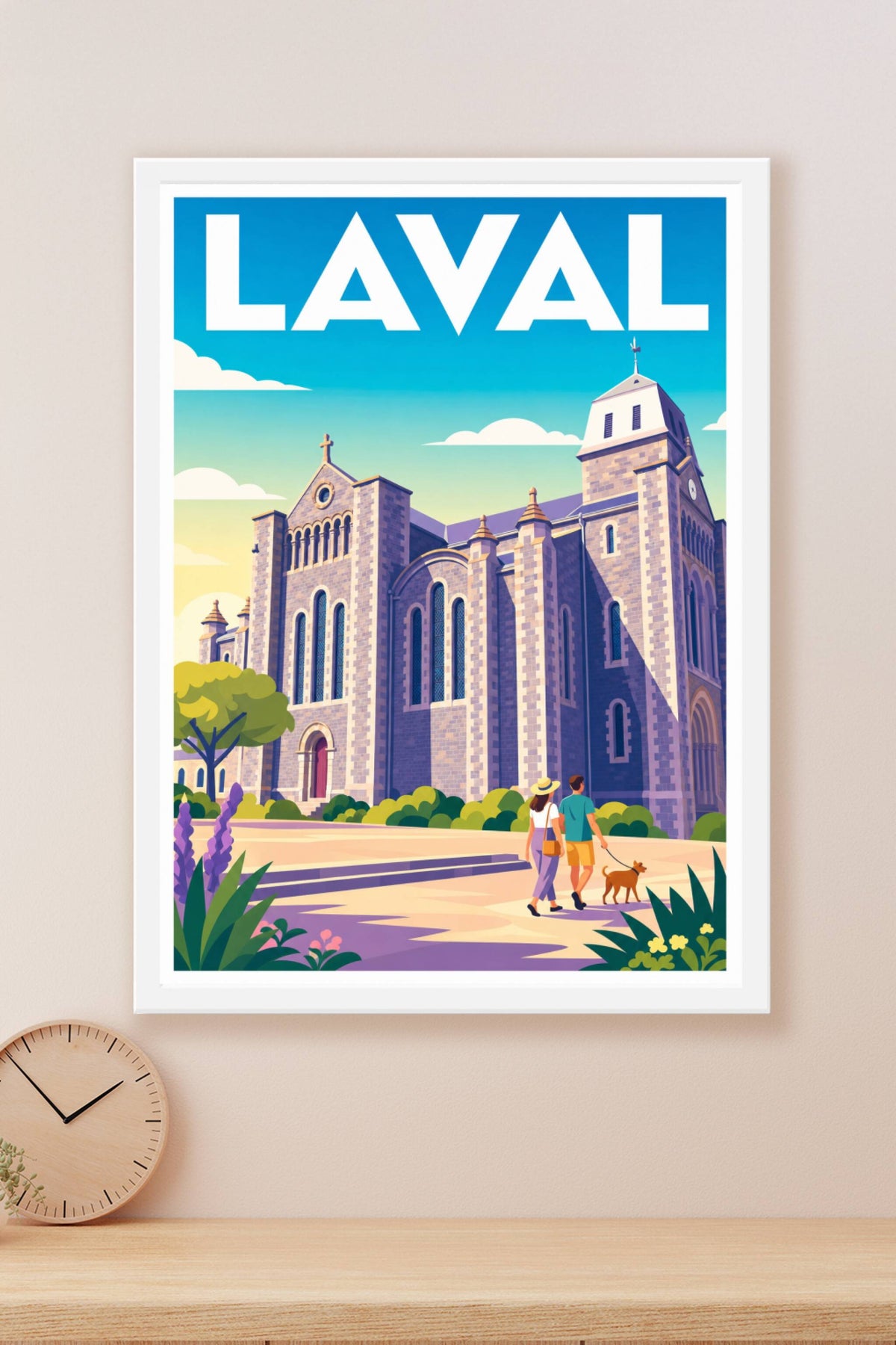 Affiche de Laval, poster de la Basilique