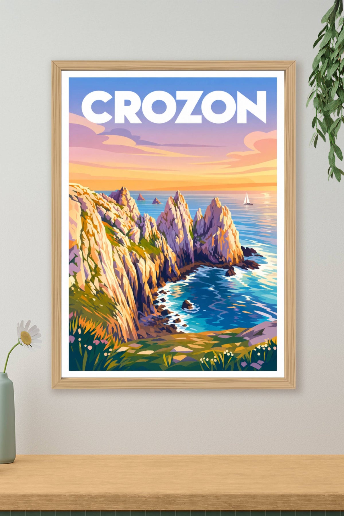 Poster de Crozon, affiche pointe de Pen-Hir