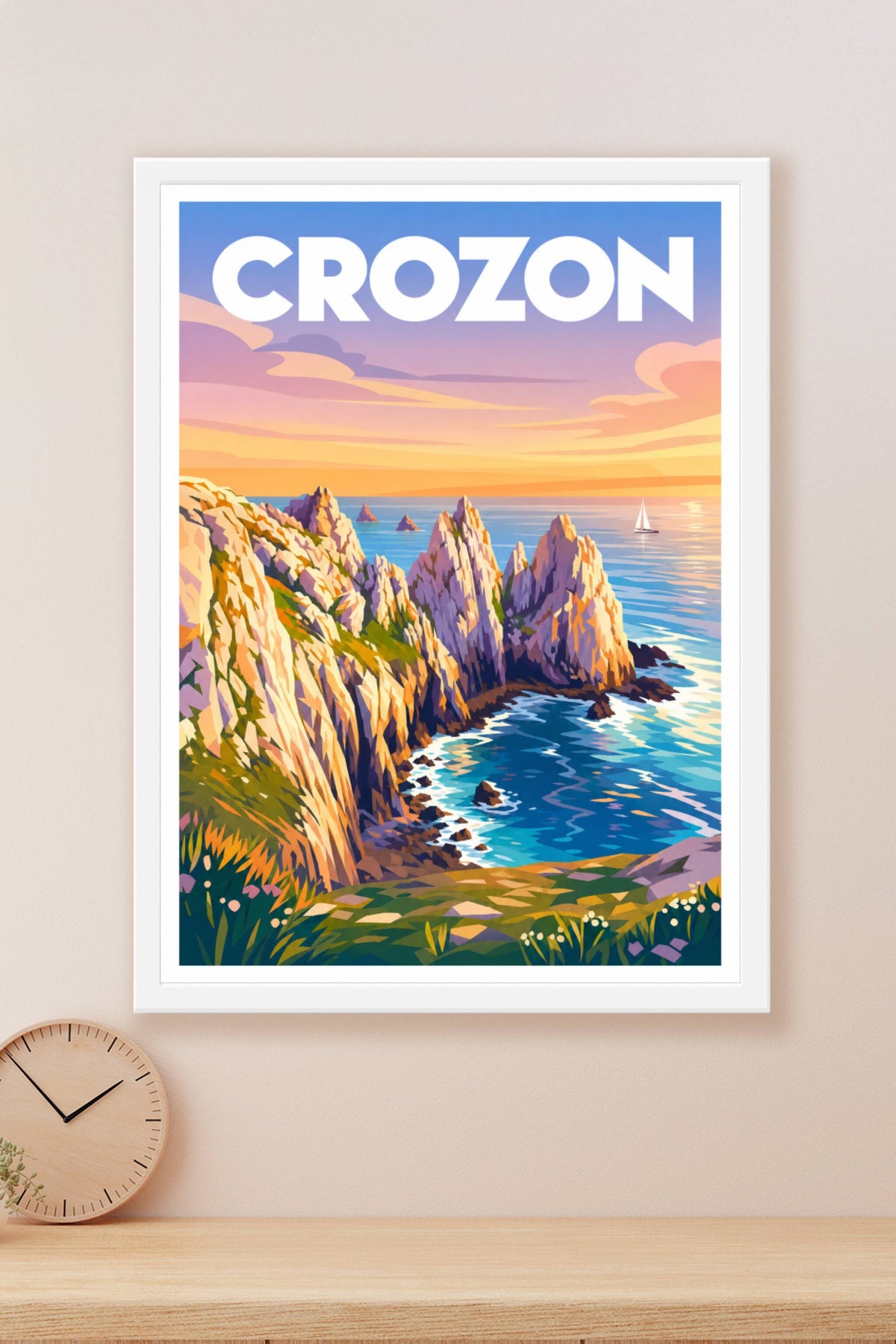 Poster de Crozon, affiche pointe de Pen-Hir