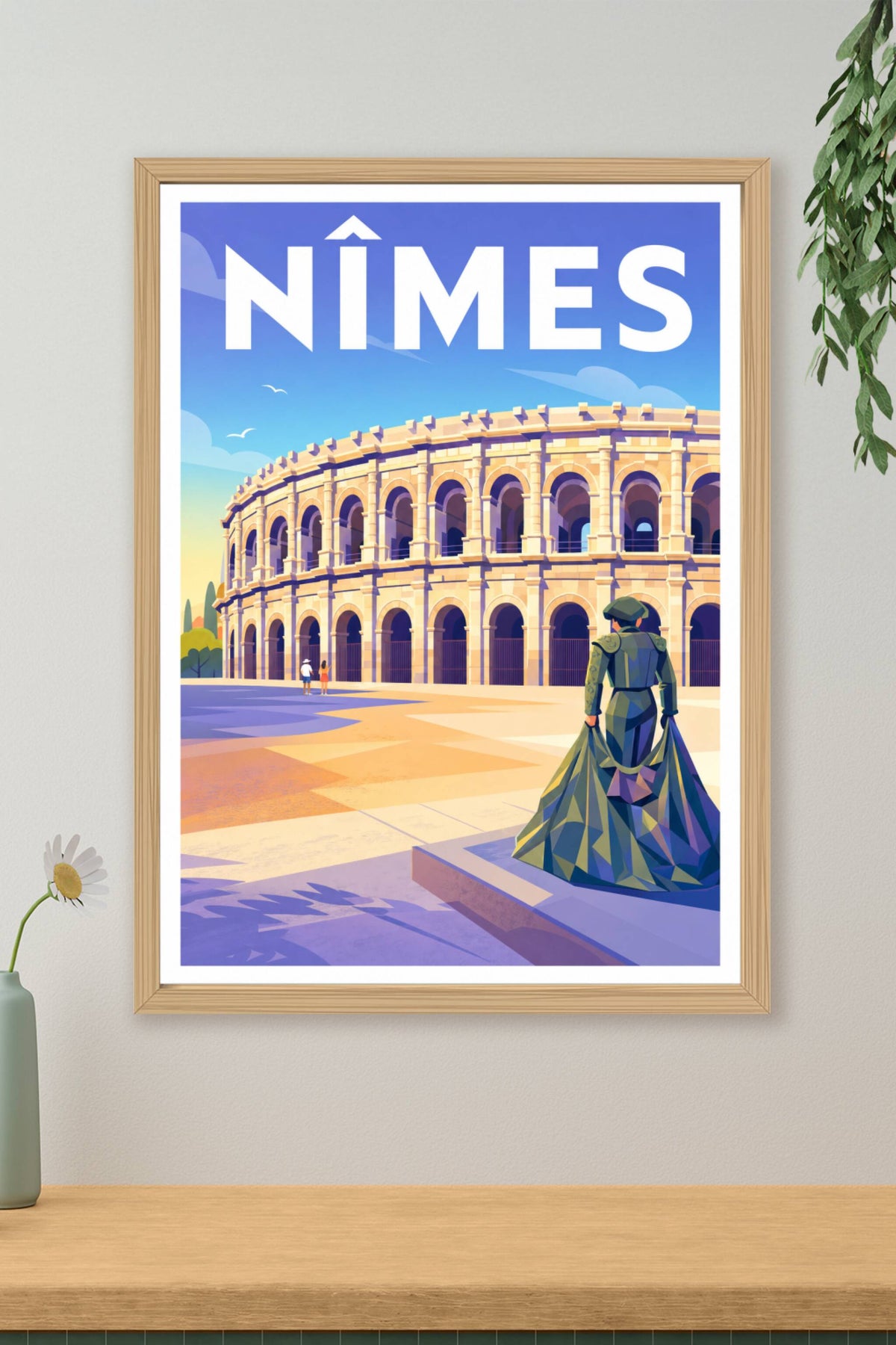 Affiche de Nîmes, poster des Arènes