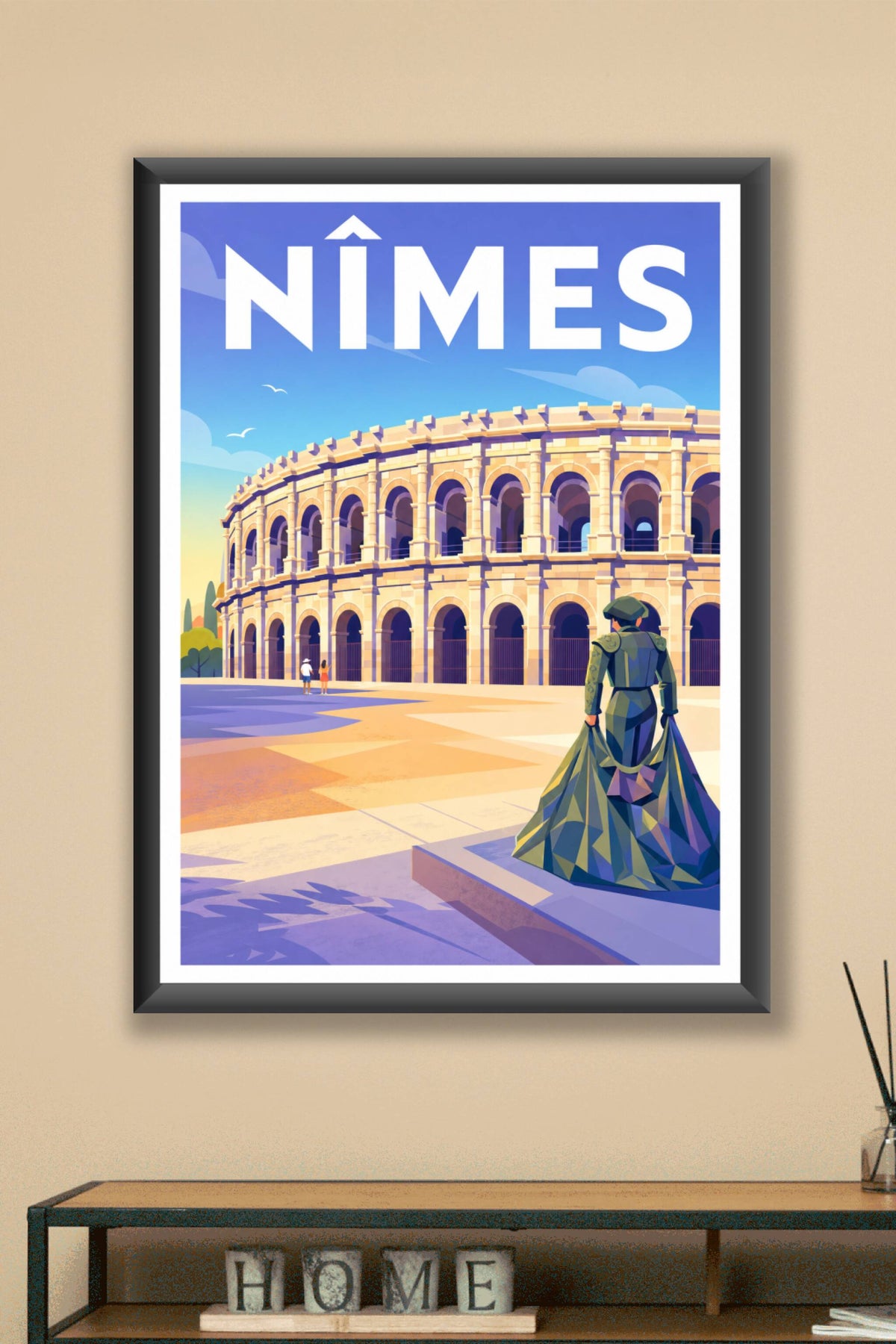 Affiche de Nîmes, poster des Arènes