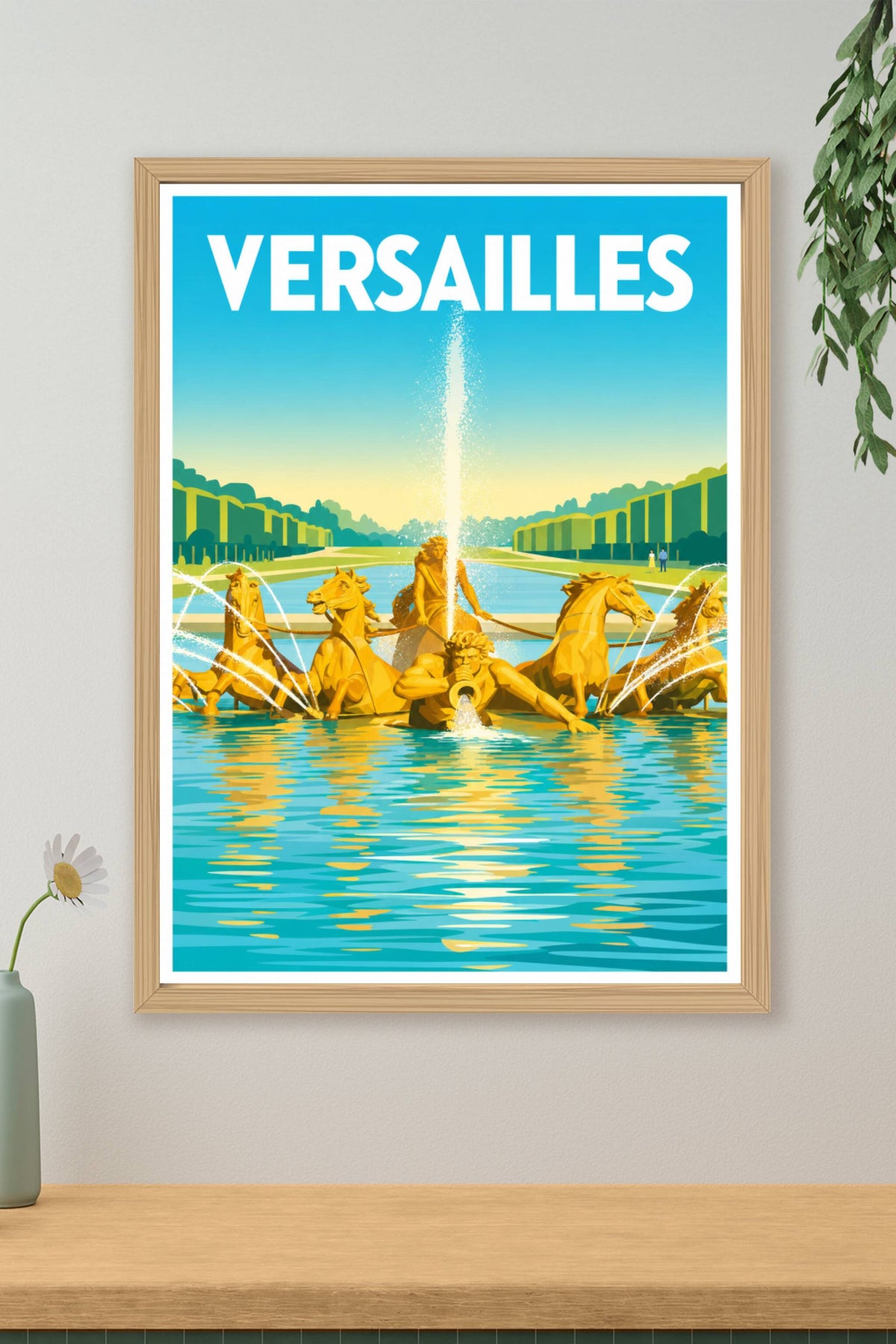 Affiche de Versailles, poster bassin d'Apollon