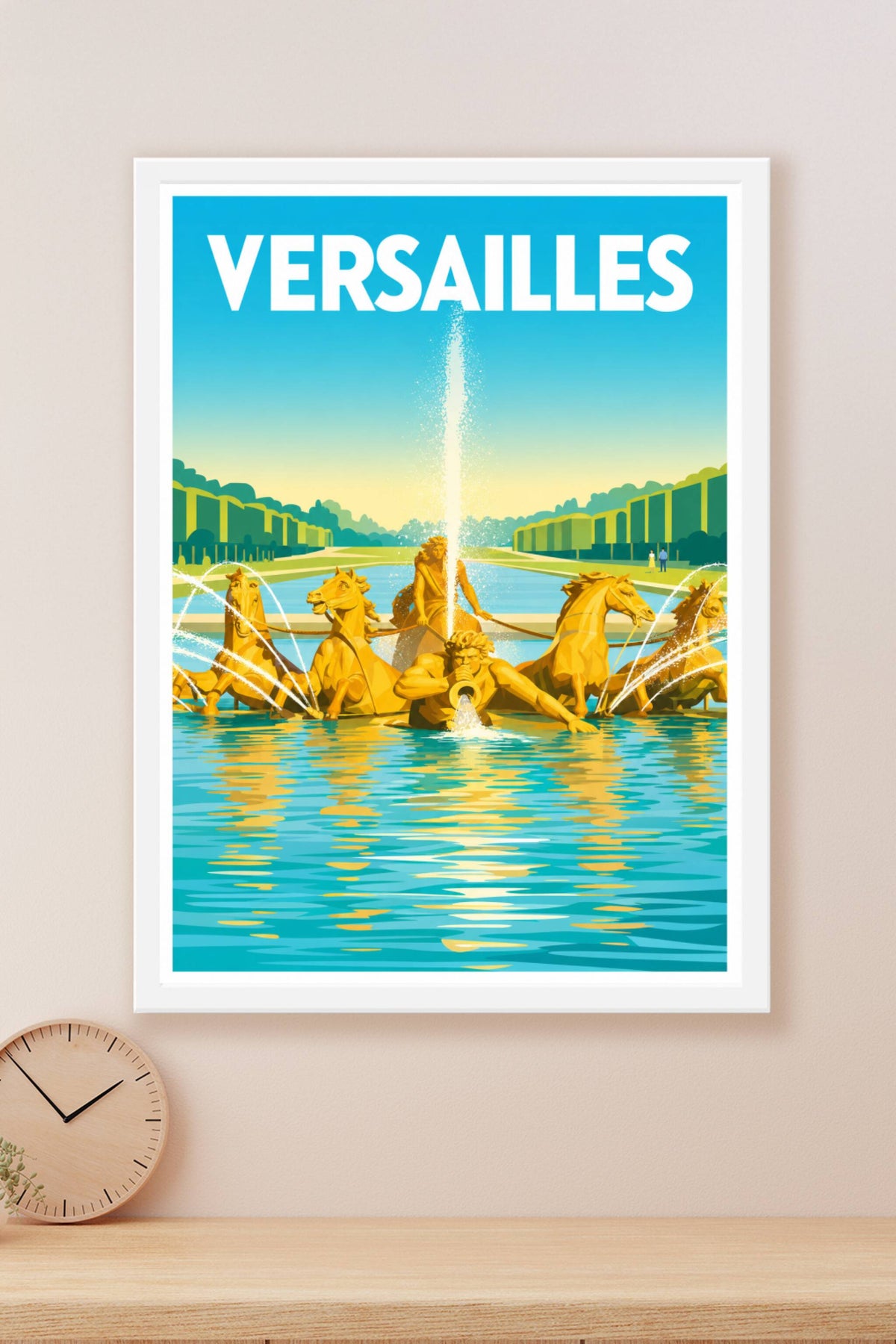 Affiche de Versailles, poster bassin d'Apollon