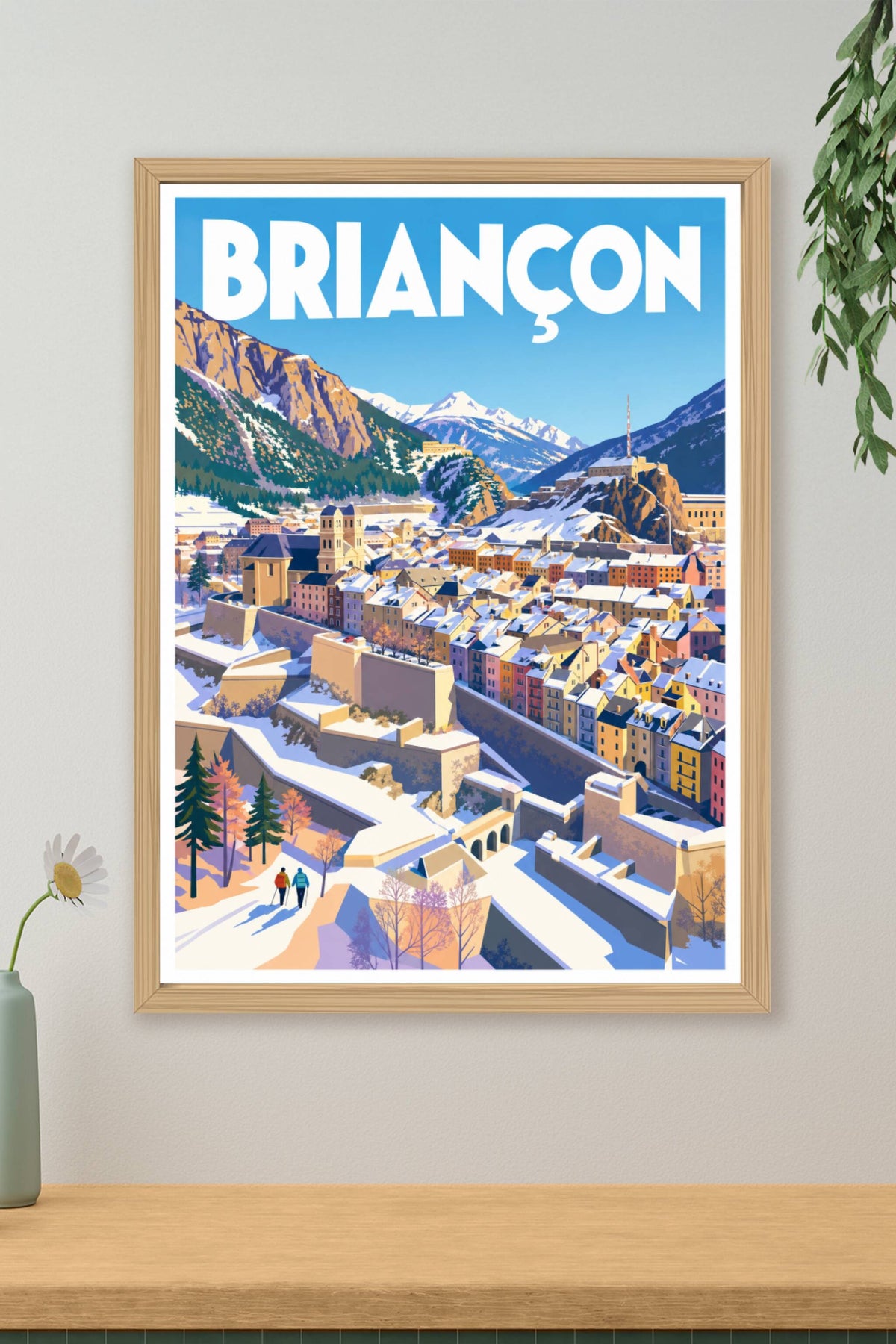 Affiche de Briançon, poster cité Vauban