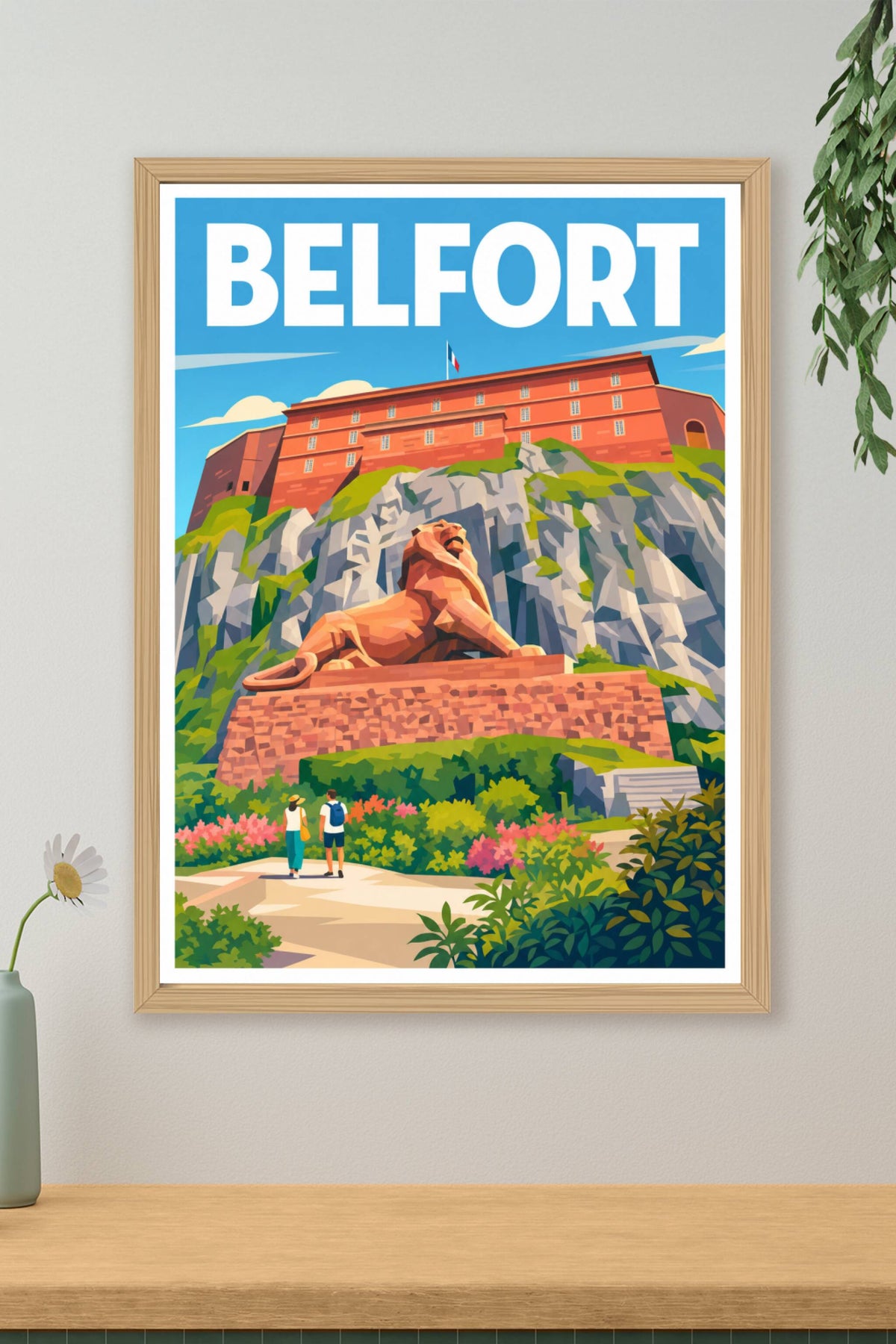 Affiche de Belfort, poster Lion de Belfort