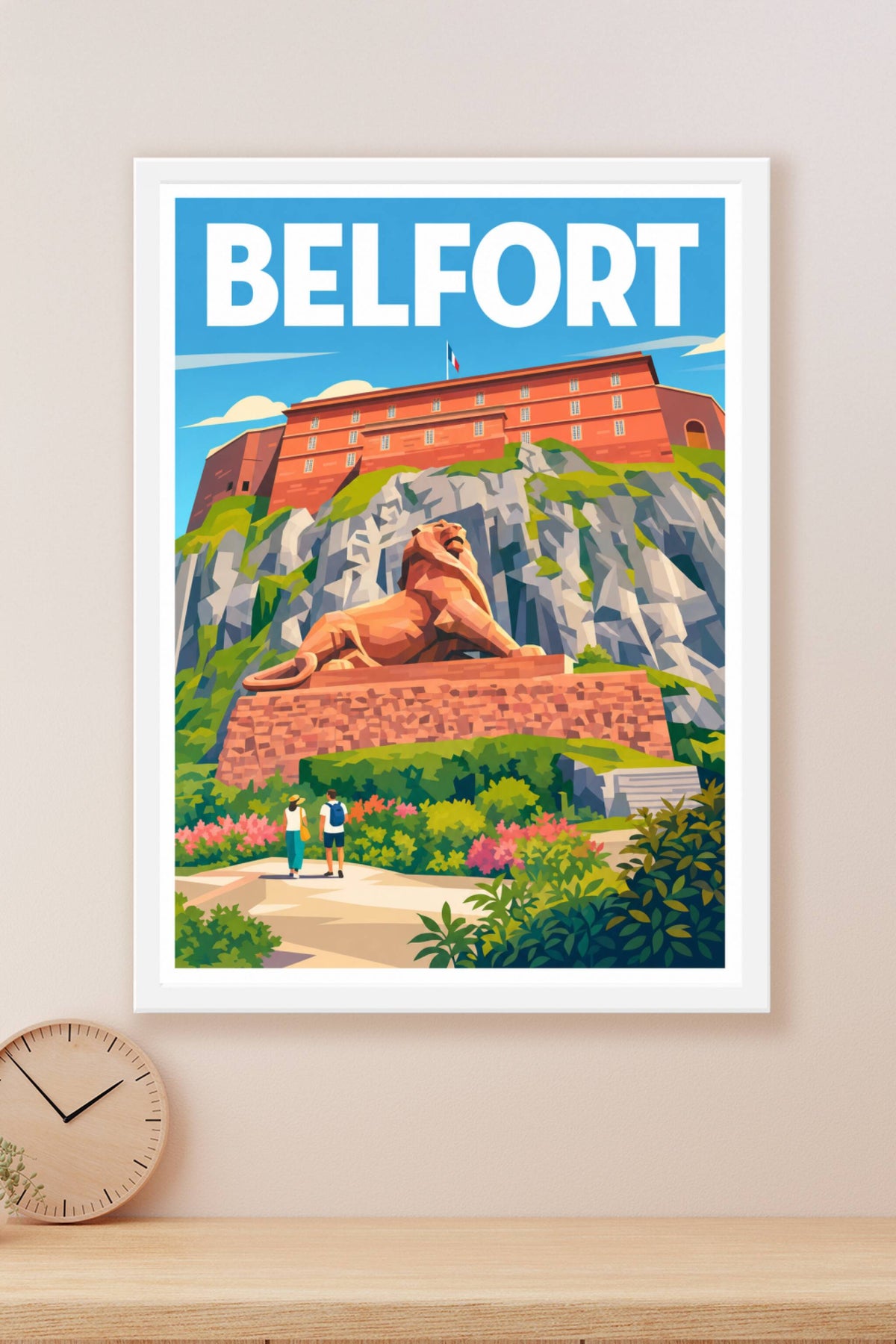 Affiche de Belfort, poster Lion de Belfort
