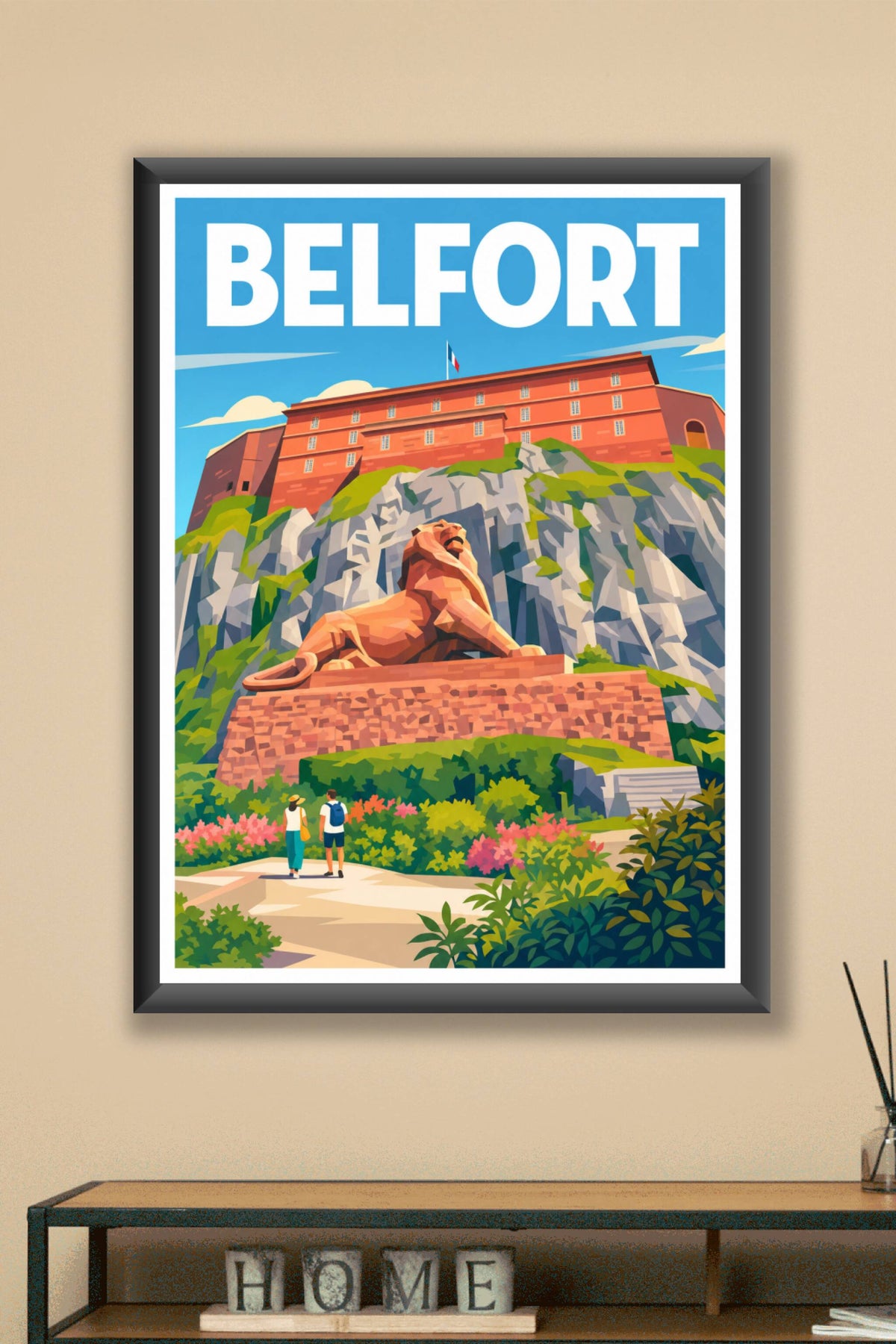 Affiche de Belfort, poster Lion de Belfort