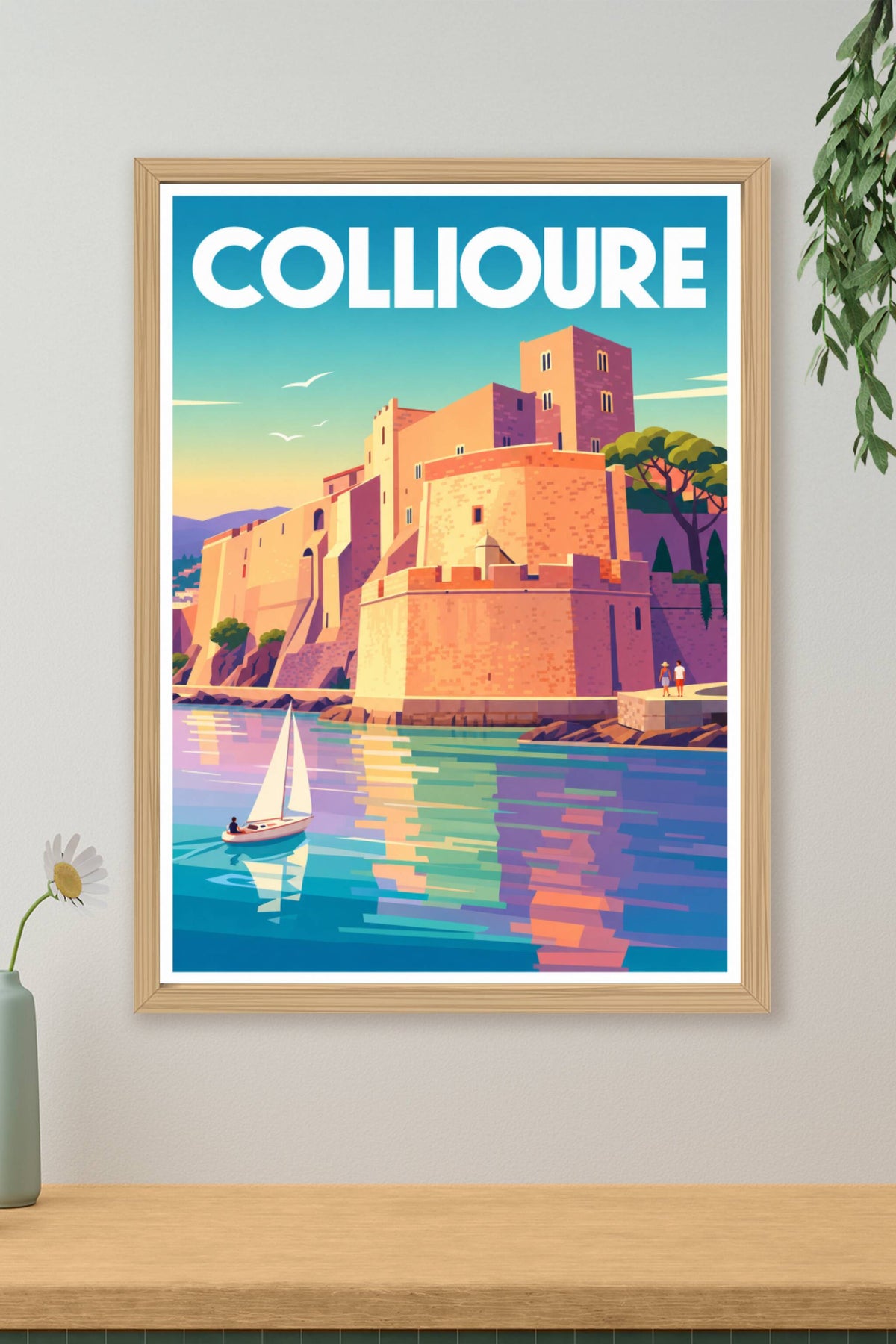 Affiche de Collioure, poster Château Royal