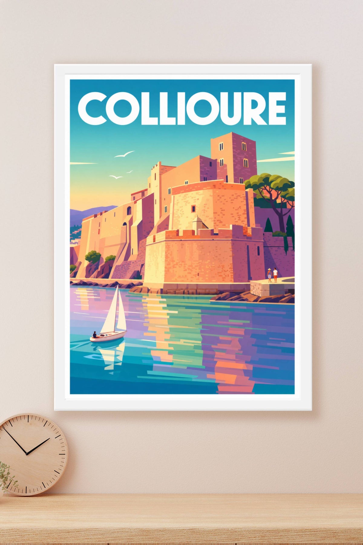 Affiche de Collioure, poster Château Royal