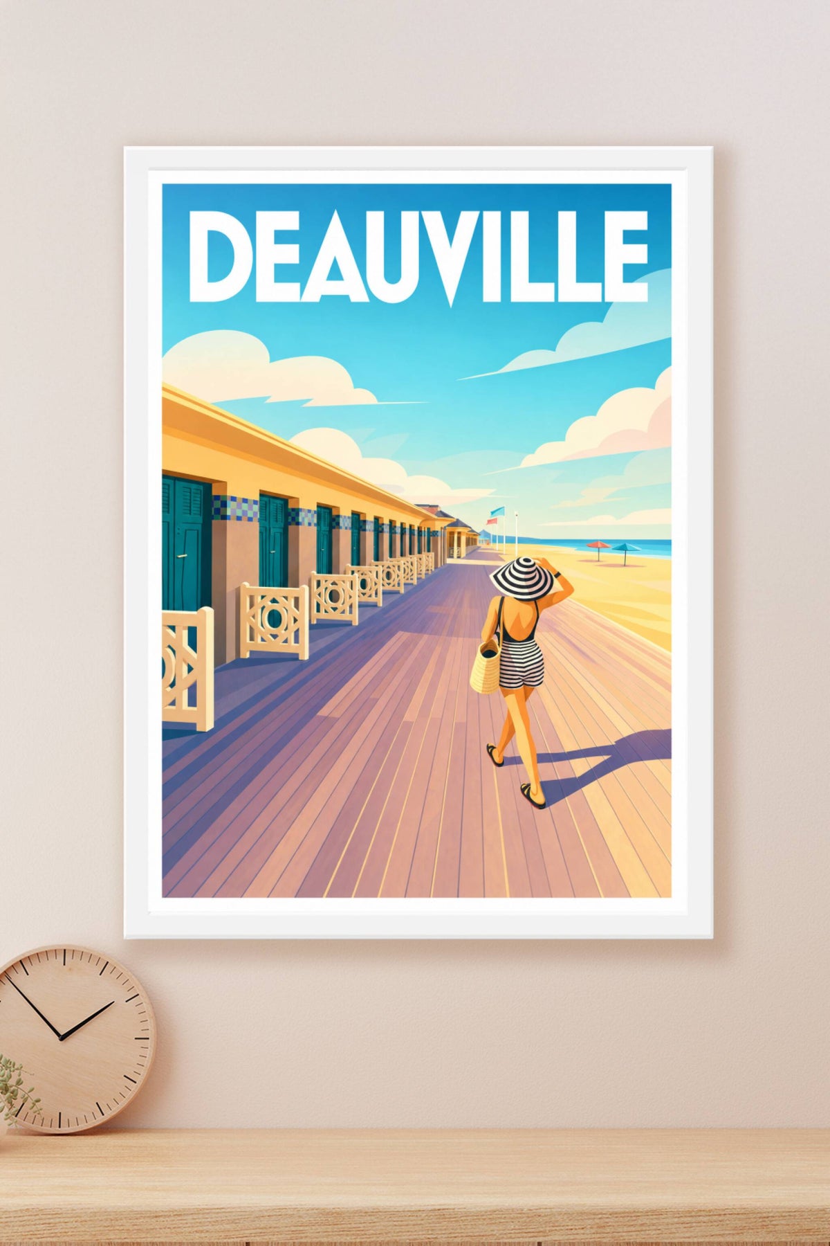 Affiche de Deauville, poster Les Planches