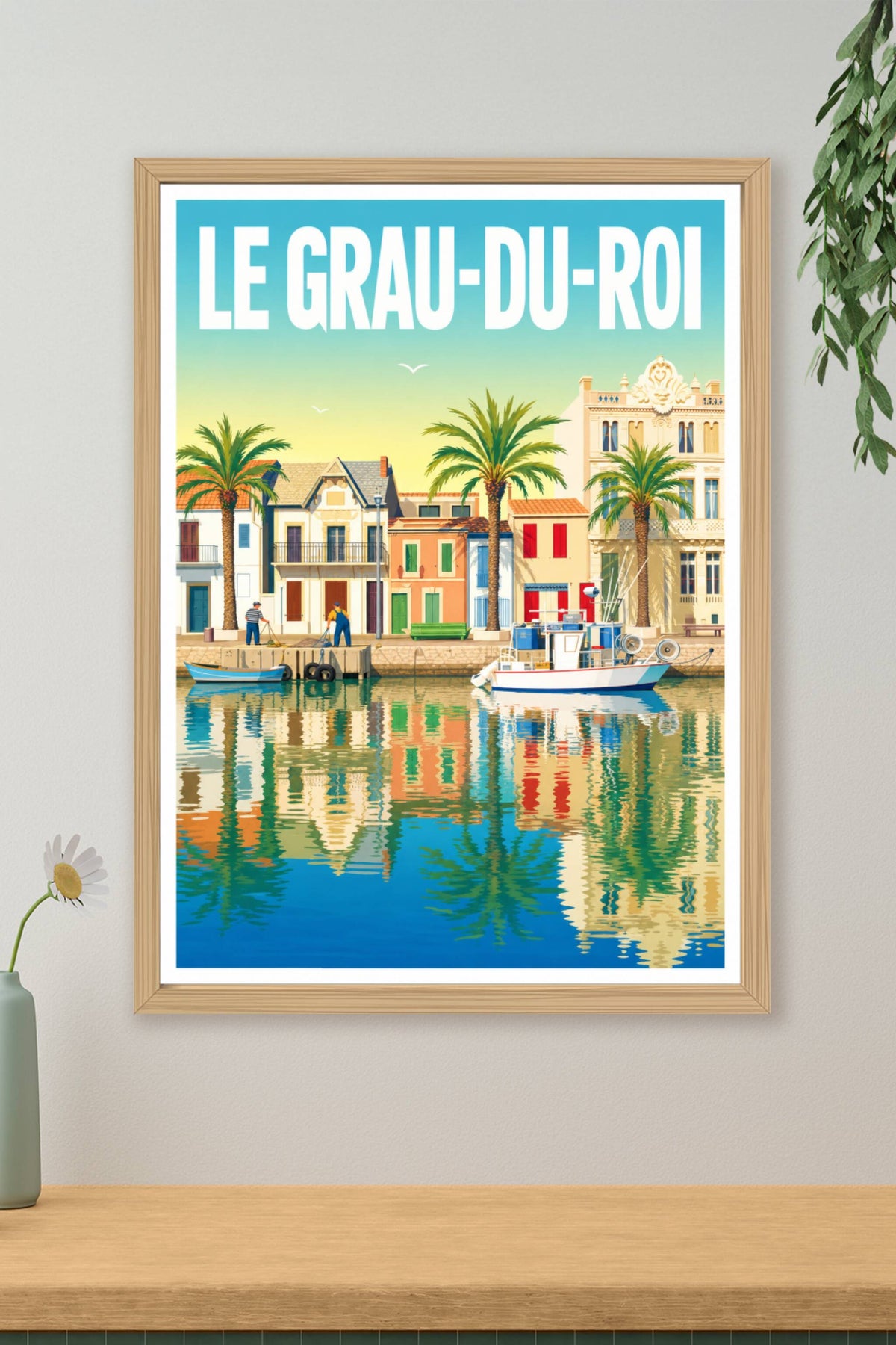 Affiche du Grau-du-Roi, port de pêche