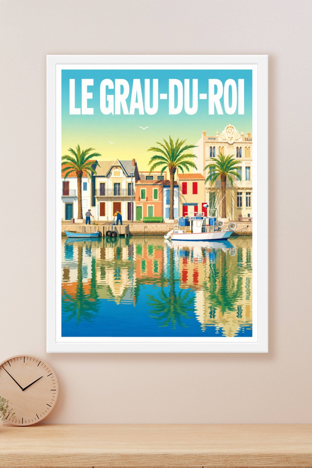 Affiche du Grau-du-Roi, port de pêche