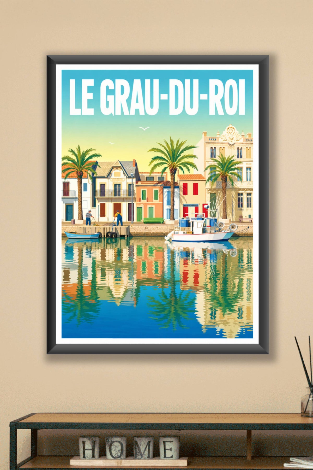 Affiche du Grau-du-Roi, port de pêche
