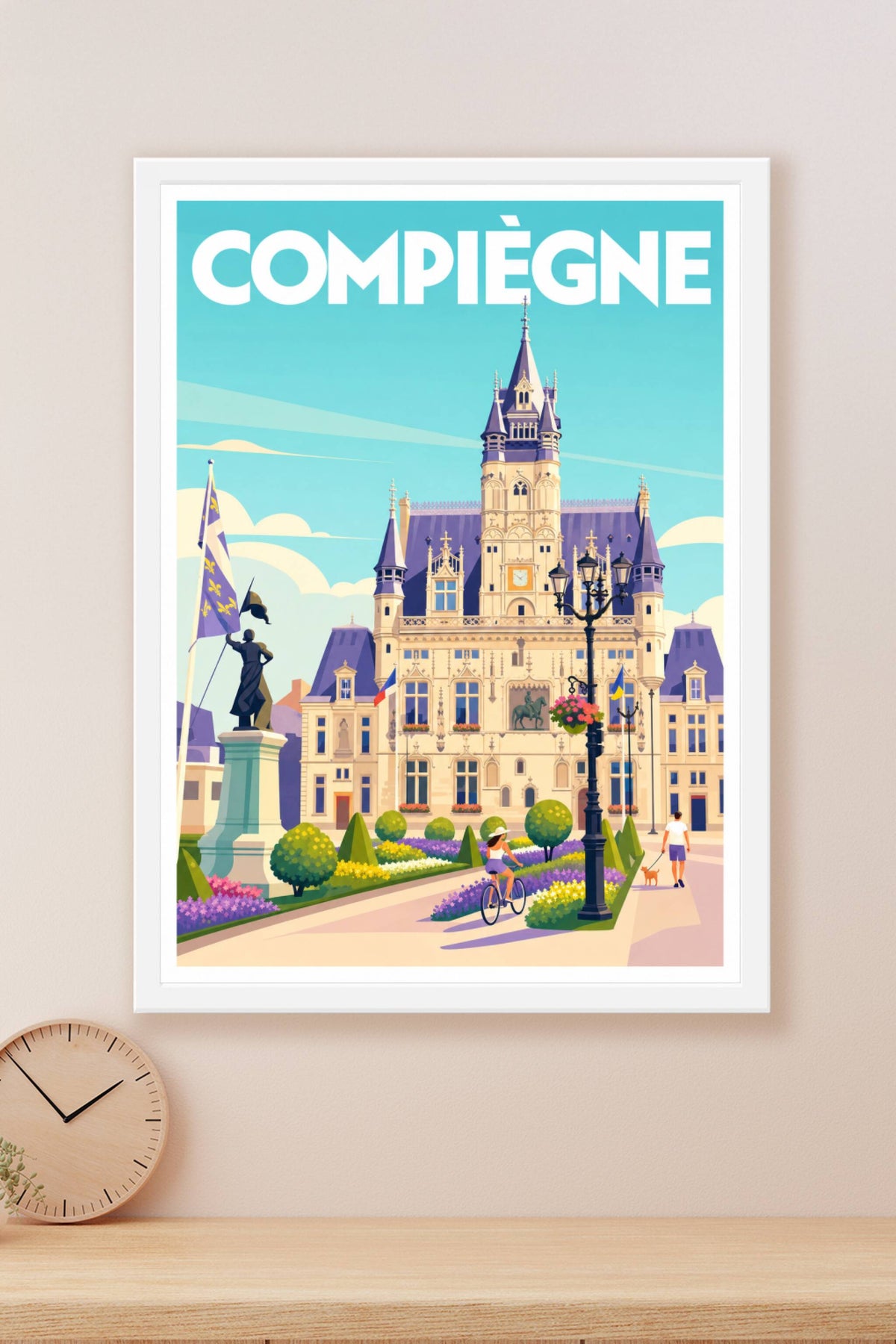 Affiche de Compiègne, l'Hôtel de Ville